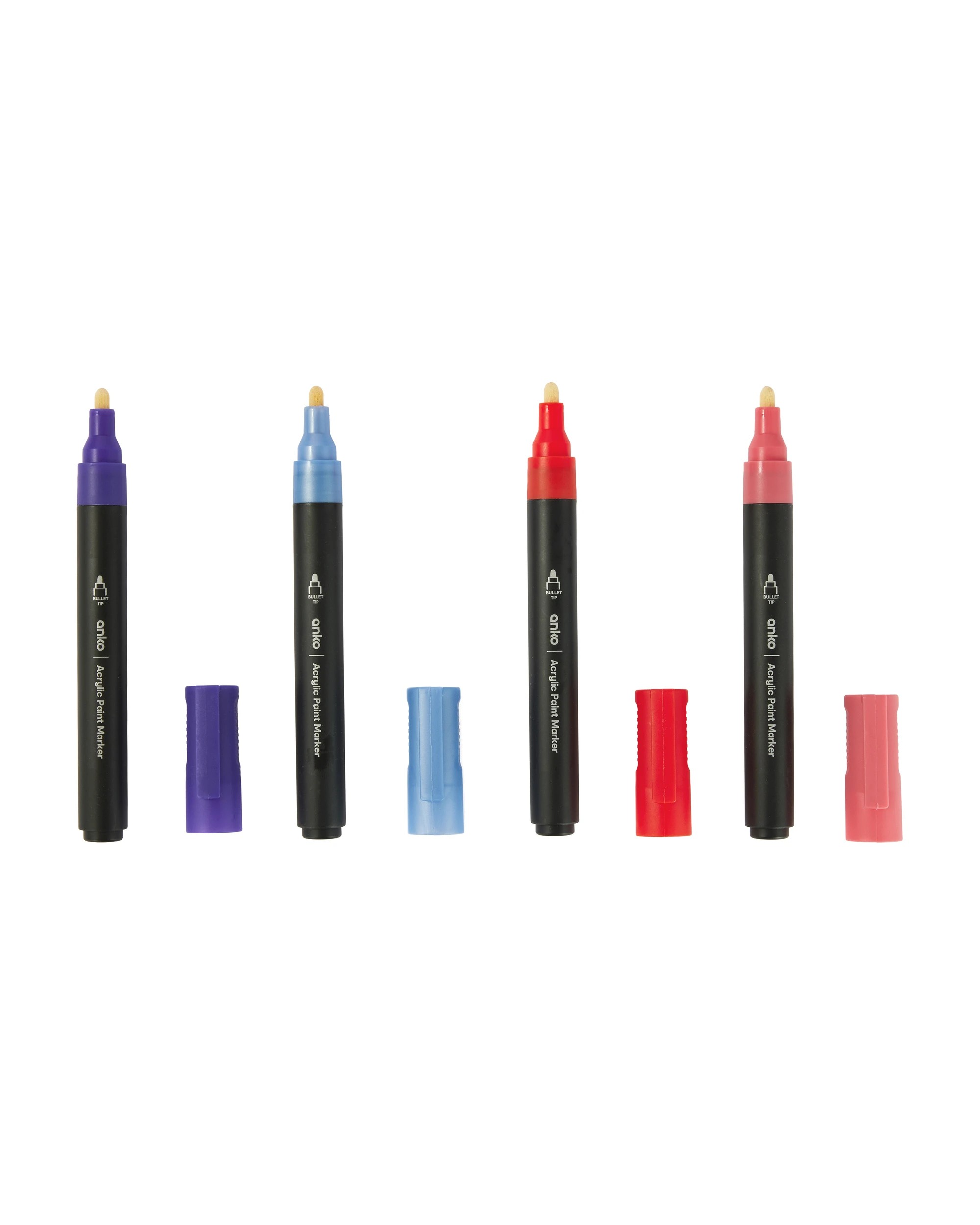 3 8 Pack Acrylic Paint Markers - Purple, 3 of 7