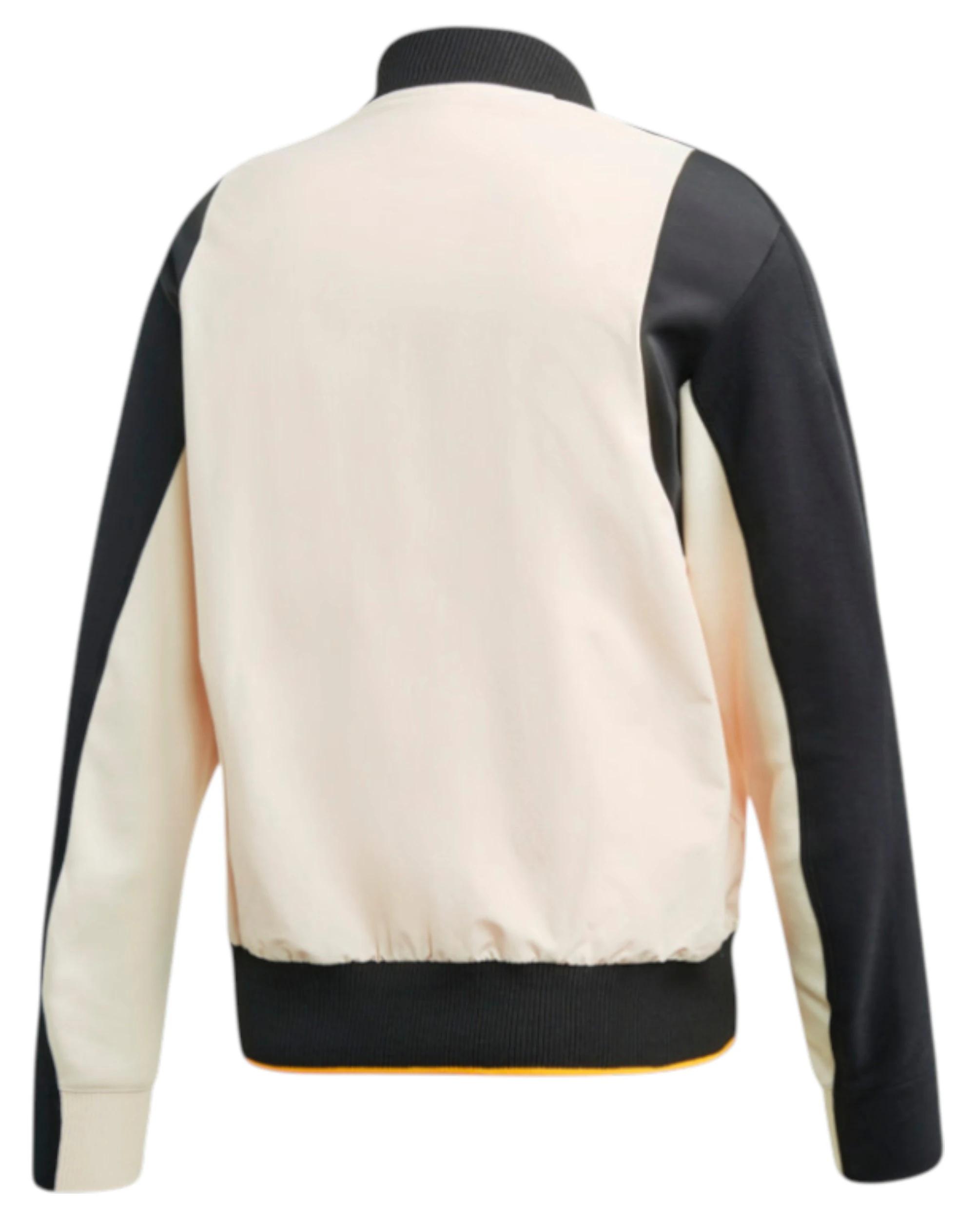 2 Adidas Mens Linen/Black Vrct Varsity Collegiate Zipup Jacket LINEN/BLACK, 2 of 7