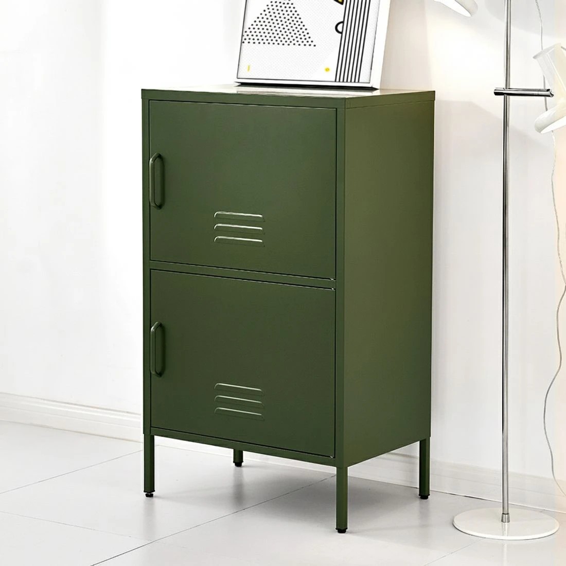 4 Artiss Buffet Sideboard Metal Cabinet - Green, 4 of 7