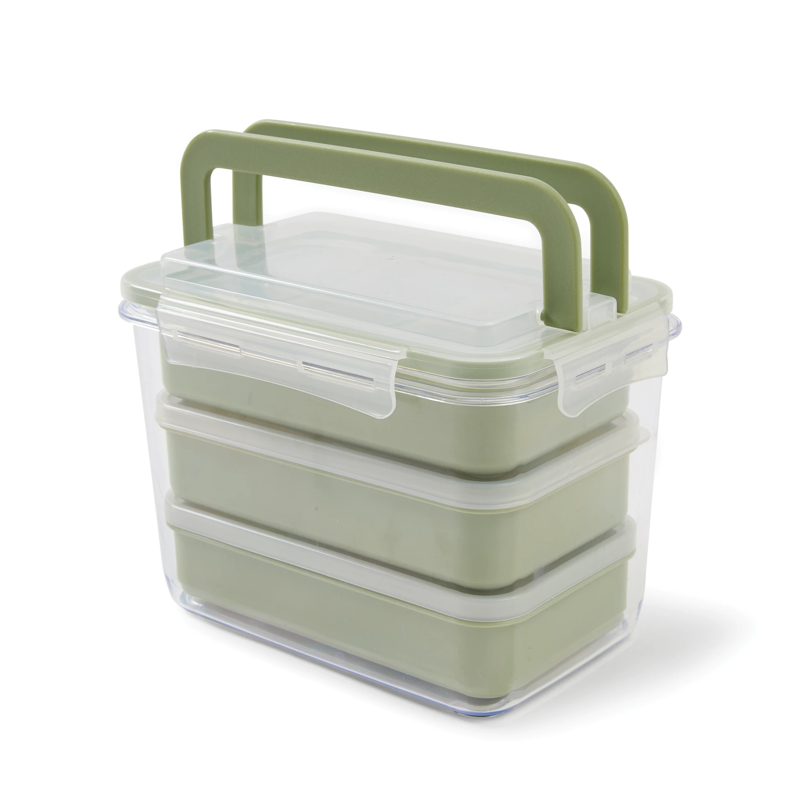 7 7 Piece Meal Prep Set - Green, 7 of 8