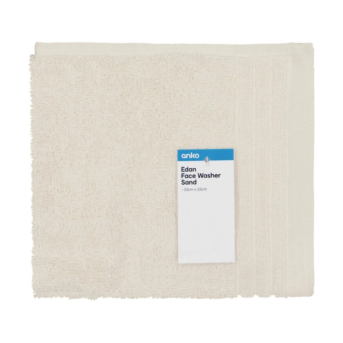 5 Edan Cotton Face Washer - Sand, 5 of 6