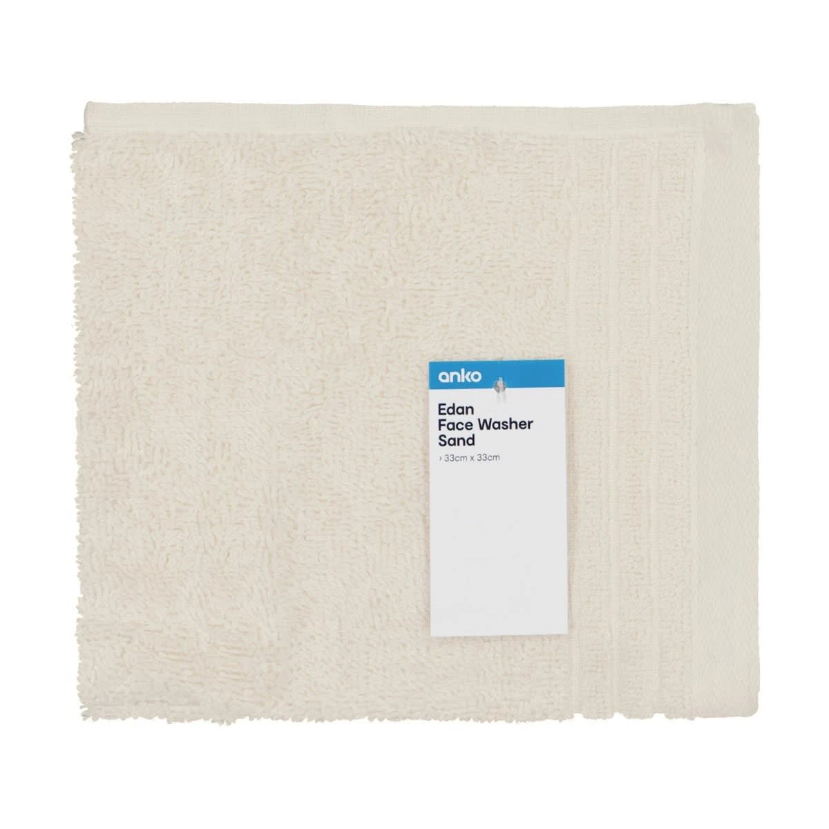 5 Edan Cotton Face Washer - Sand, 5 of 6