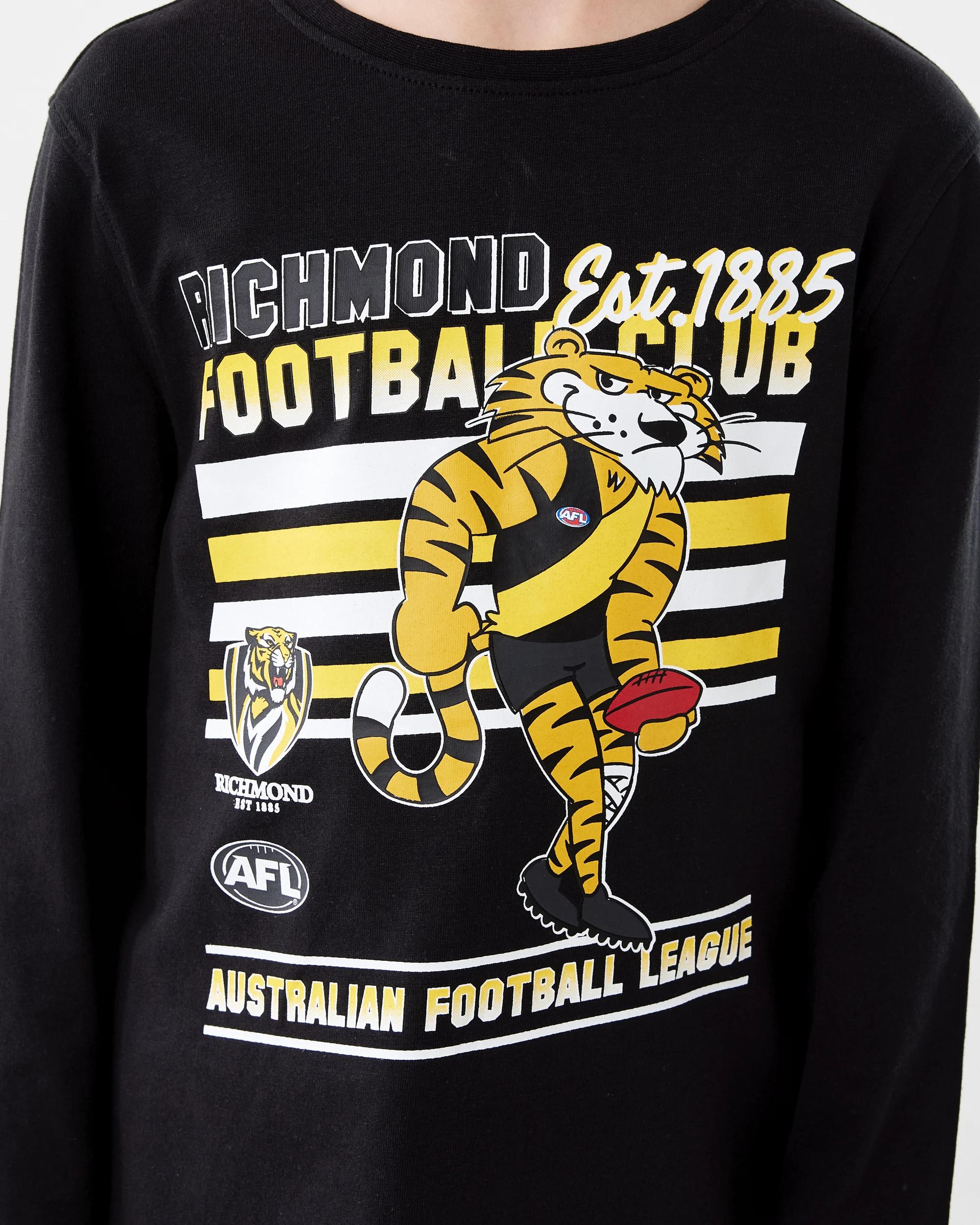 4 Official AFL Kids Pyjama Set Richmond, 4 of 6