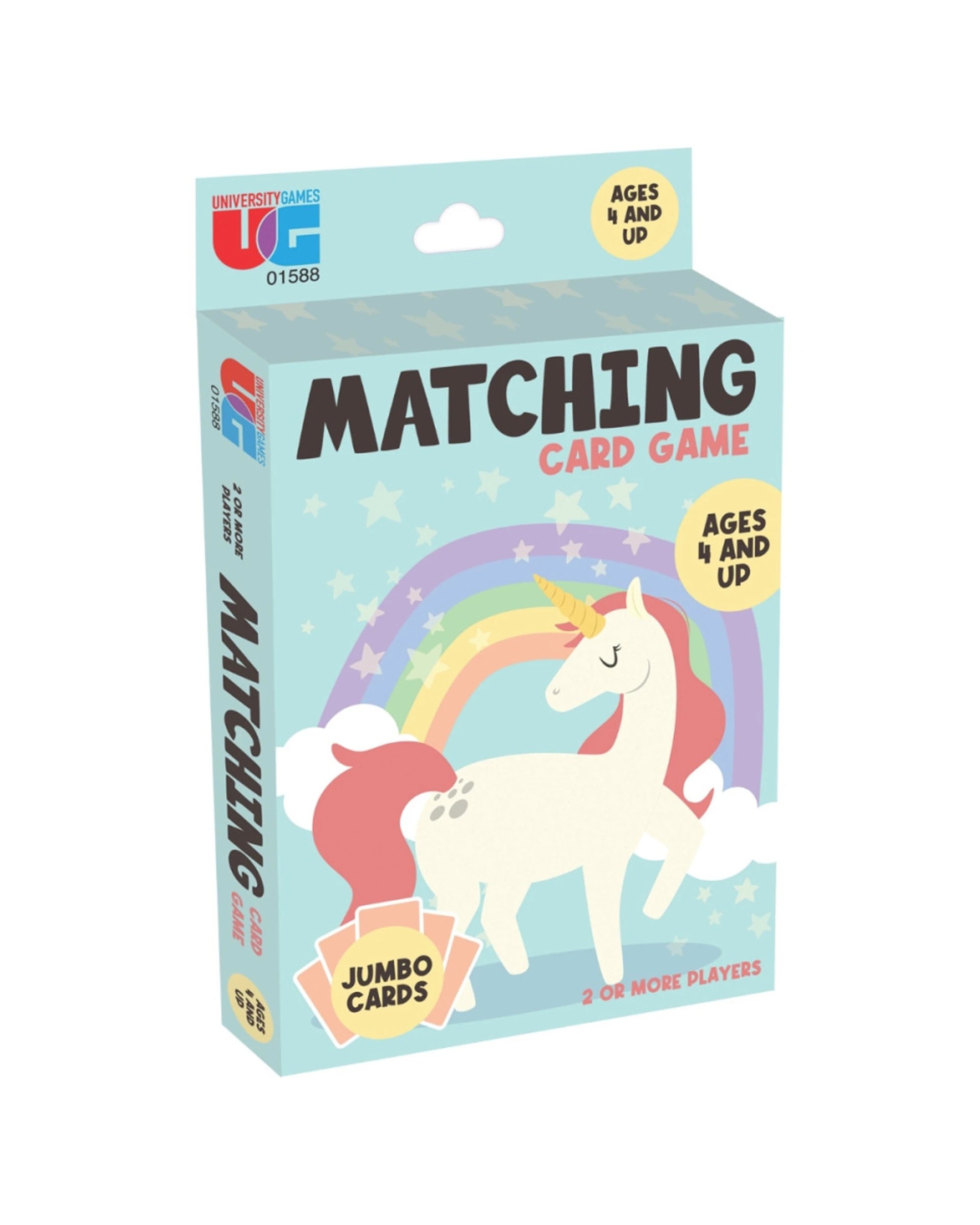1 University Games Unicorn Matching Kids Card Game Jumbo Cards 2 Players 4y+ - Multi, 1 of 3
