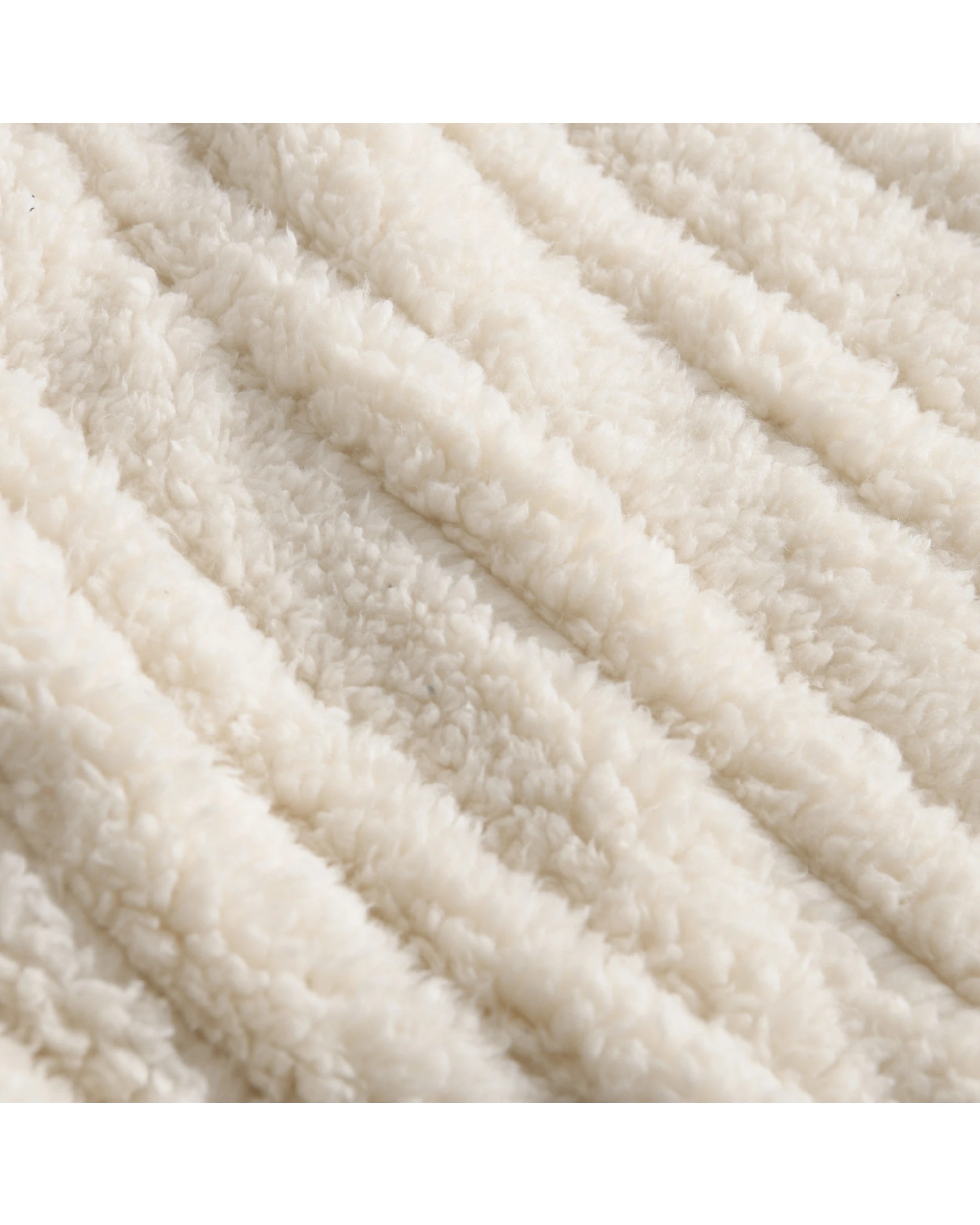 5 Dreamaker Eve Reversible Sherpa & Coral Fleece Heated Throw 130x160cm - Cream, 5 of 8