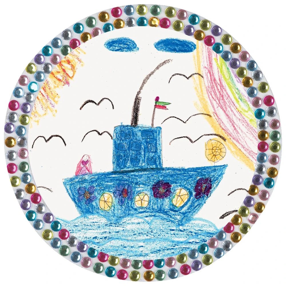 4 Kadink Round Wooden Photo Frame 10.3cm, 4 of 4