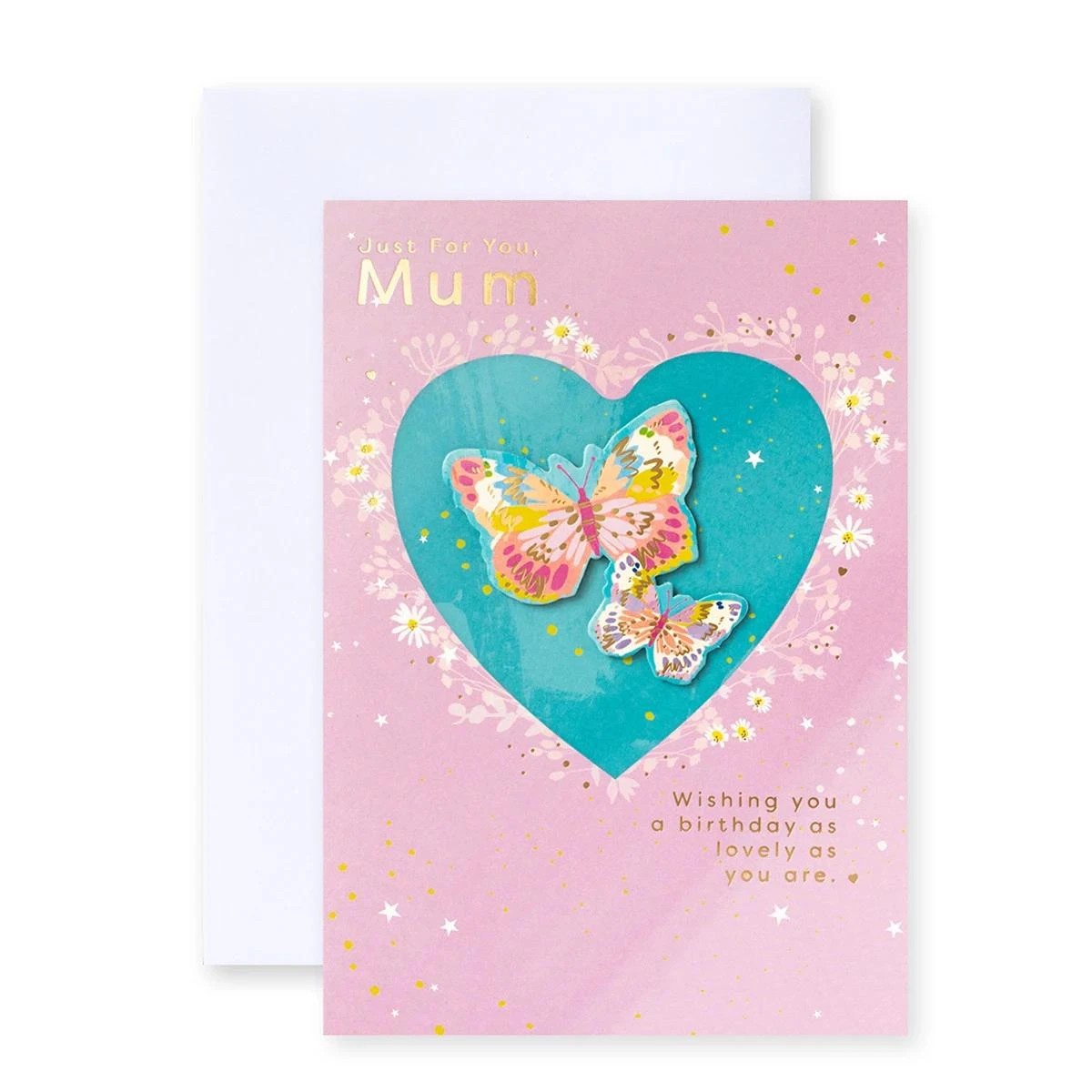 1 Connections from Hallmark Birthday Card for Mum - Butterflies, 1 of 3