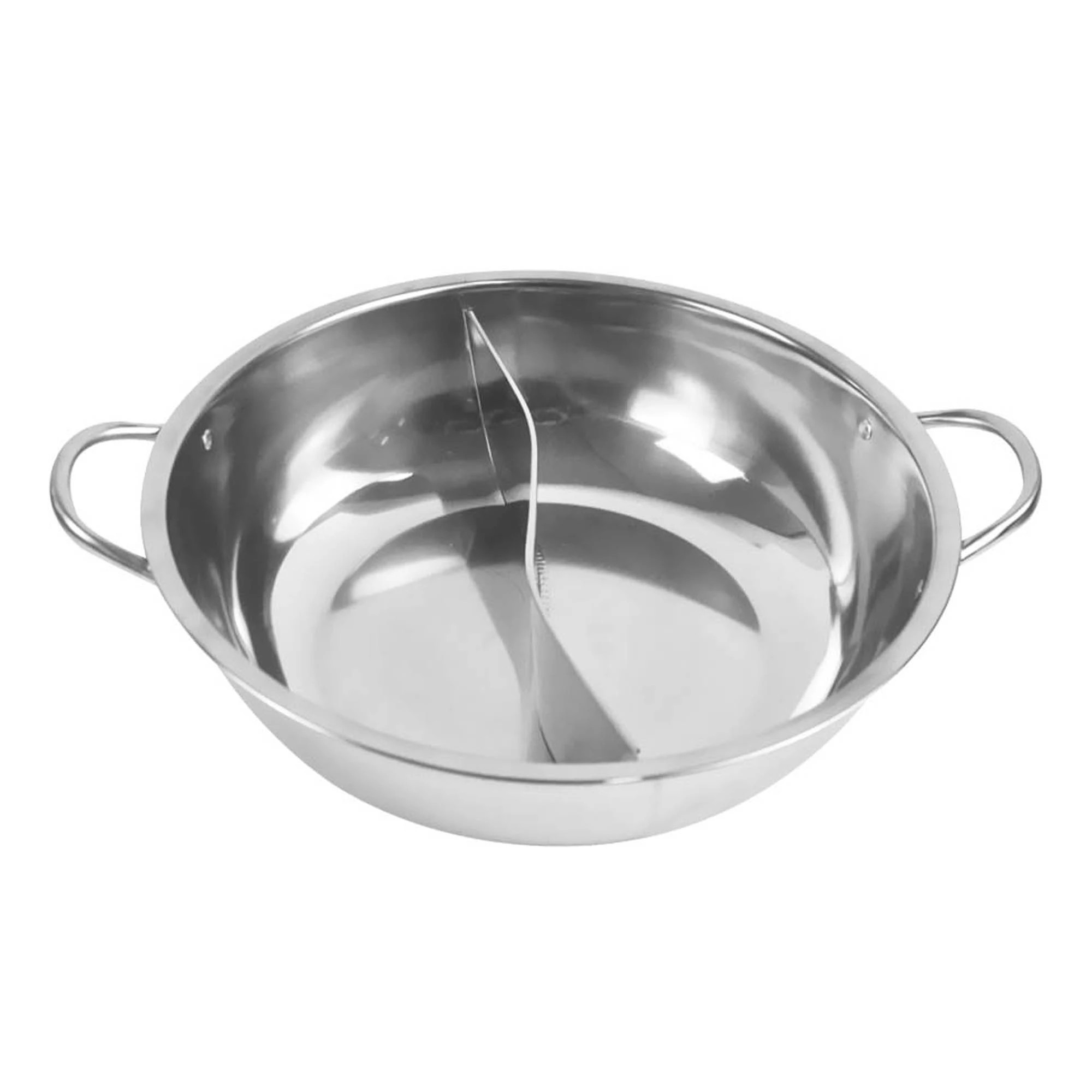 6 Toque Stainless-Steel 36cm Twin Mandarin Duck Hot Pot Induction Cookware W/Lid, 6 of 7