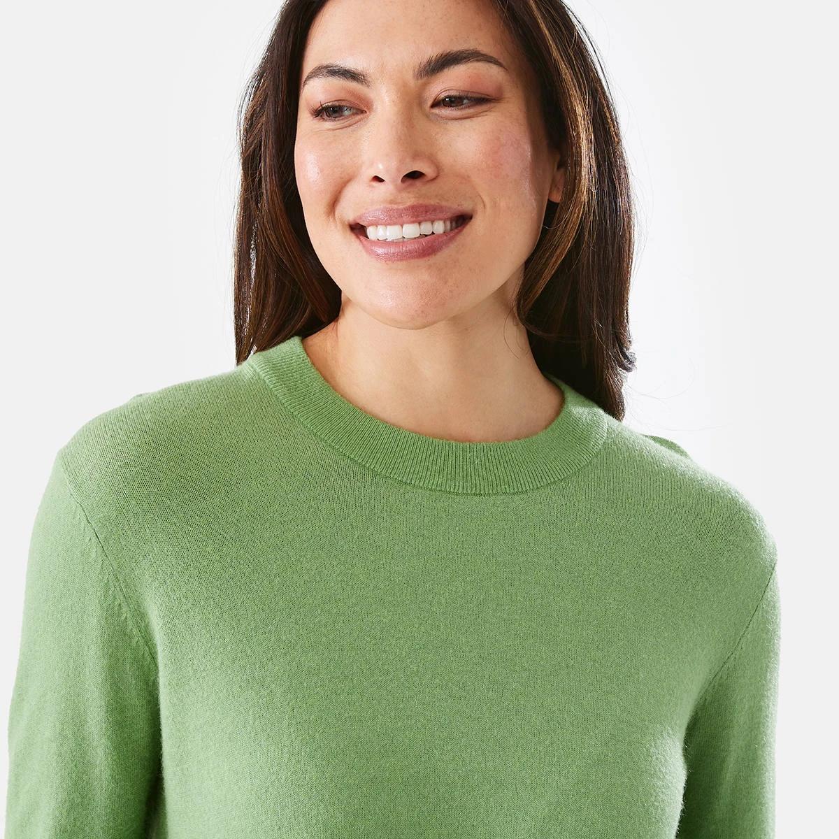 4 Crew Neck Jumper Jade Green, 4 of 5