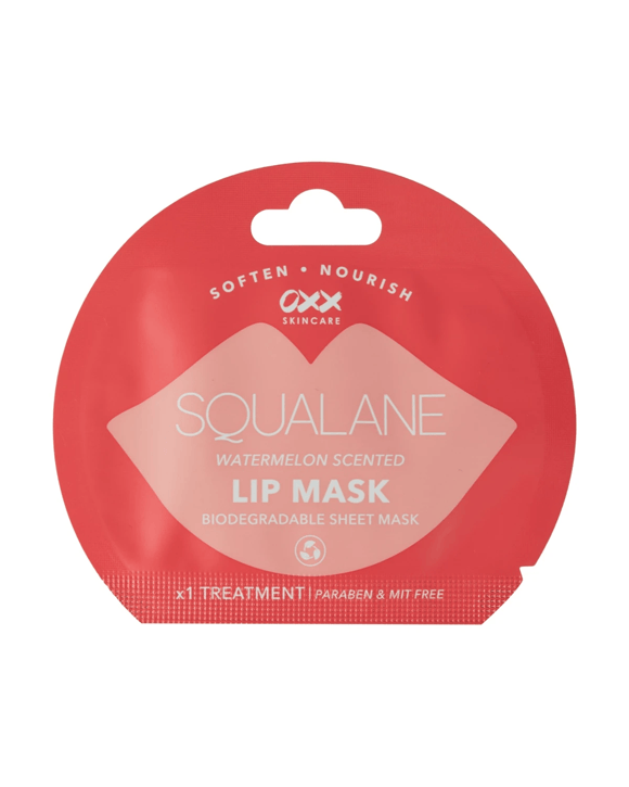 OXX Skincare Lip Sheet Mask - Squalane & Watermelon Scented