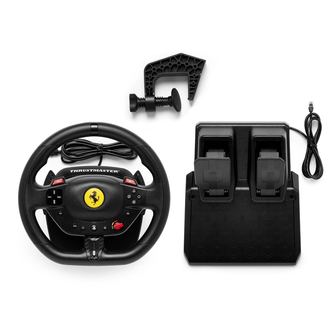 4 Thrustmaster T98-P Ferrari 296 GTB Racing Wheel For Playstation & PC - Black, 4 of 6