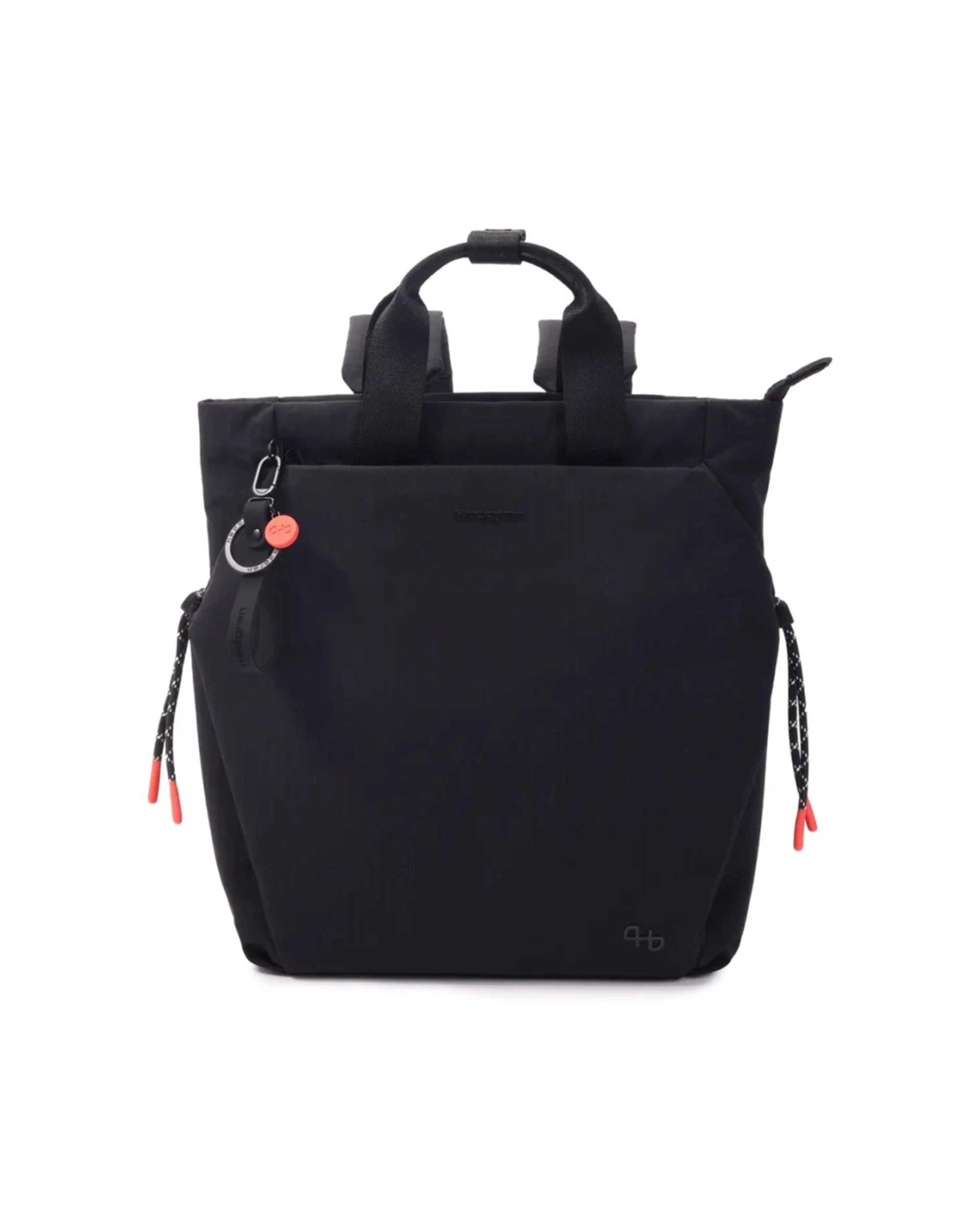 1 Hedren Norio Unisex Small Backpack Padded Tablet Sleeve 6.9L Polyester Material - Black, 1 of 6