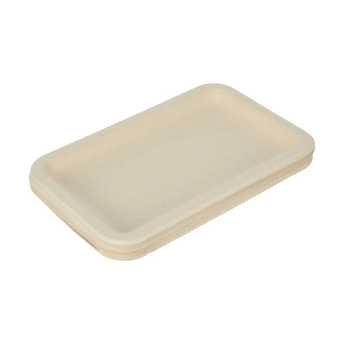 2 12 Piece Sugarcane Pulp Rectangle Plates, 2 of 5