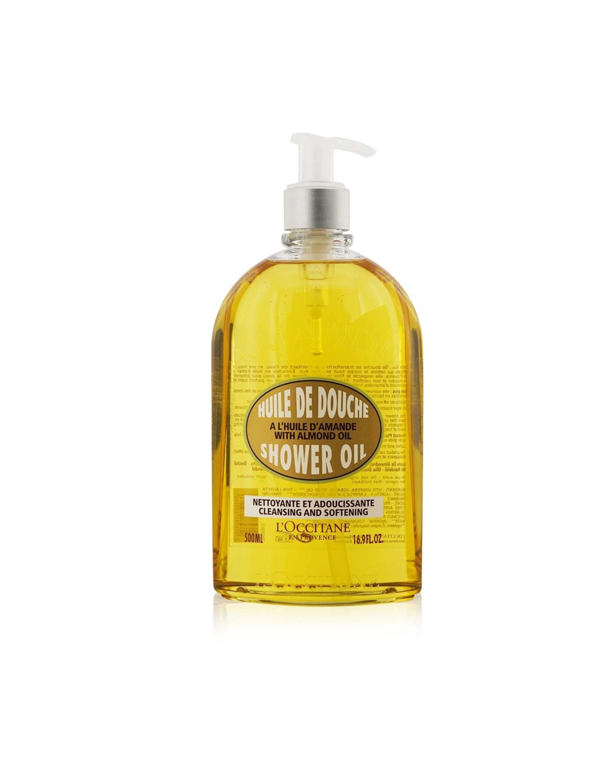 1 L'Occitane Almond Cleansing & Soothing Shower Oil  500ml/16.7oz, 1 of 4