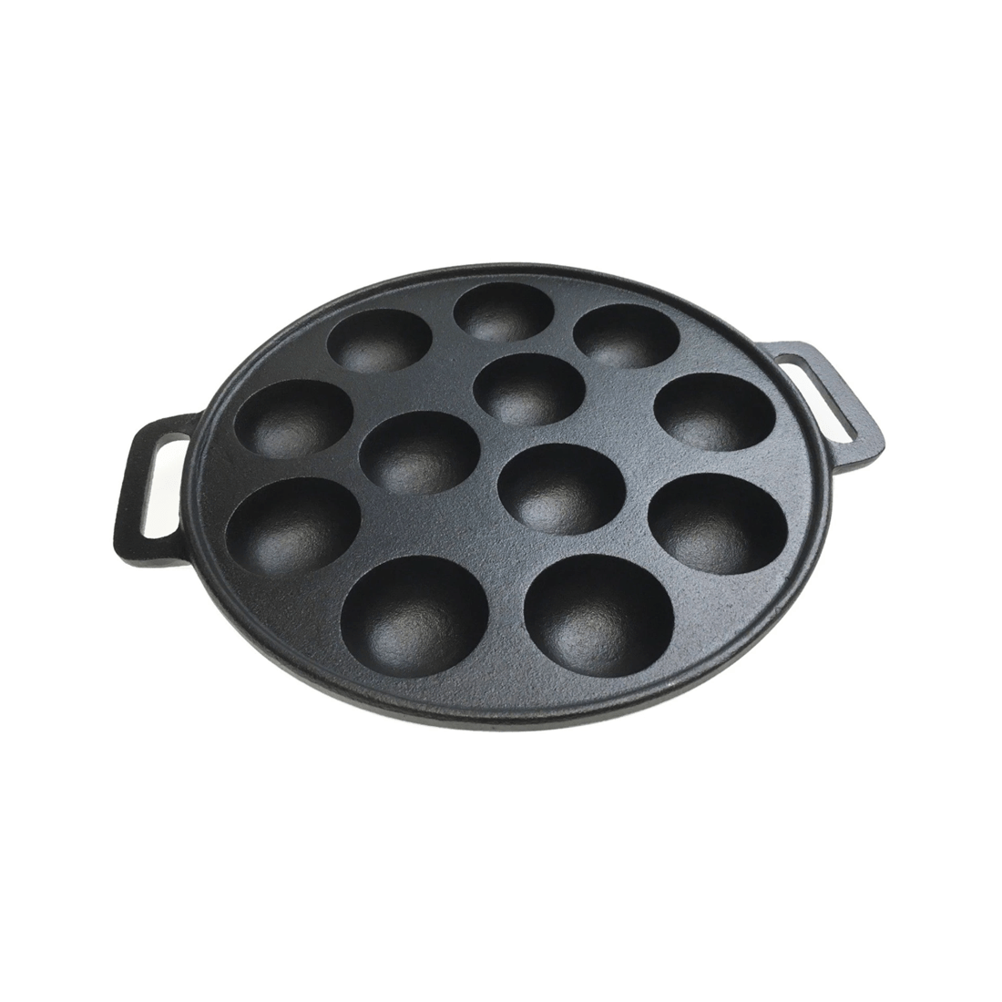 1 BR Home Dimpled Cast Iron Poffertjes Maker with Handles, 1 of 5
