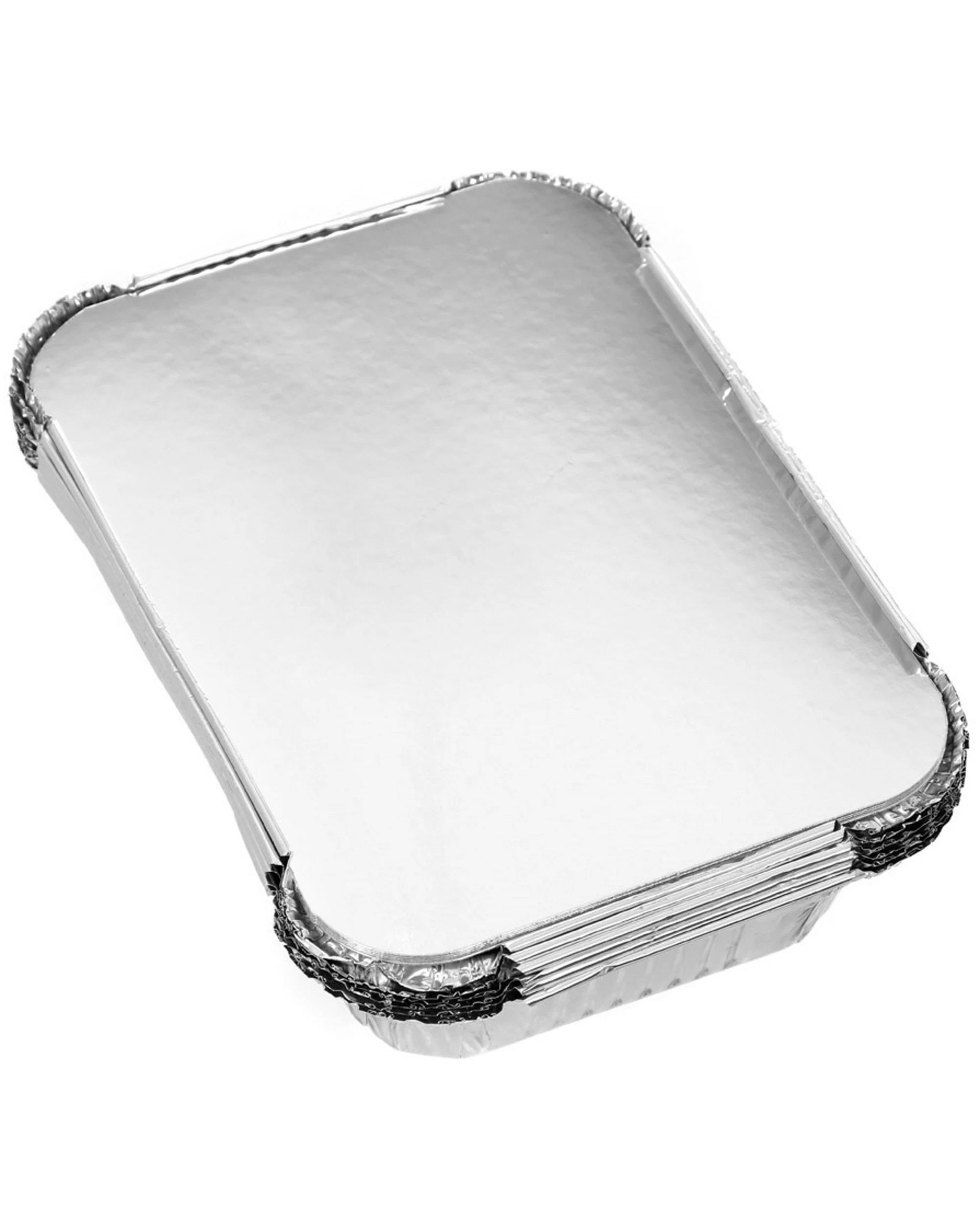 4 Lemon Lime Foil Trays With Lids 18.5cm x 13cm x 5cm Pack of 6, 4 of 4