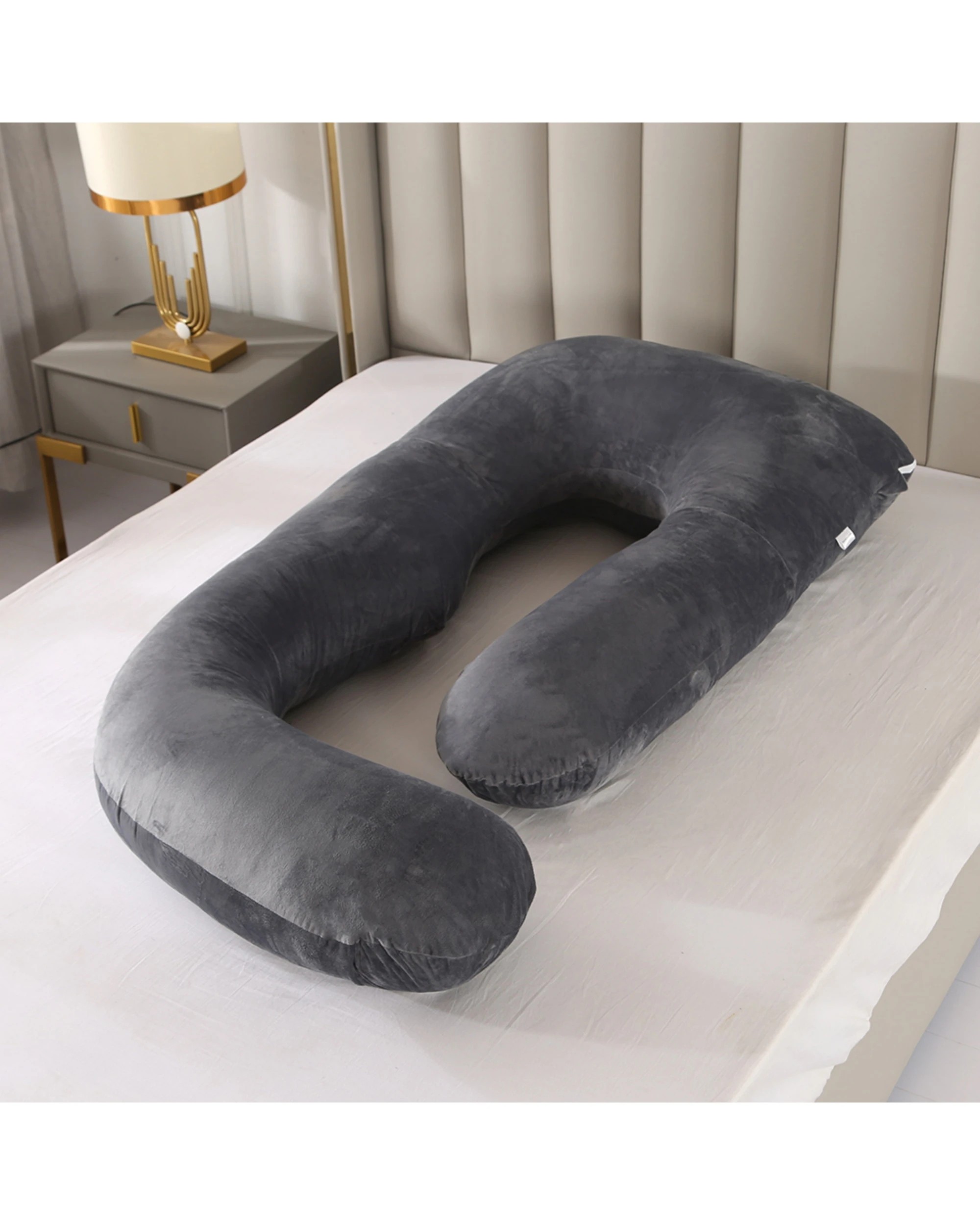 1 Advwin Pregnancy Nursing Pillows Maternity Pillow J Shaped, 1 of 8