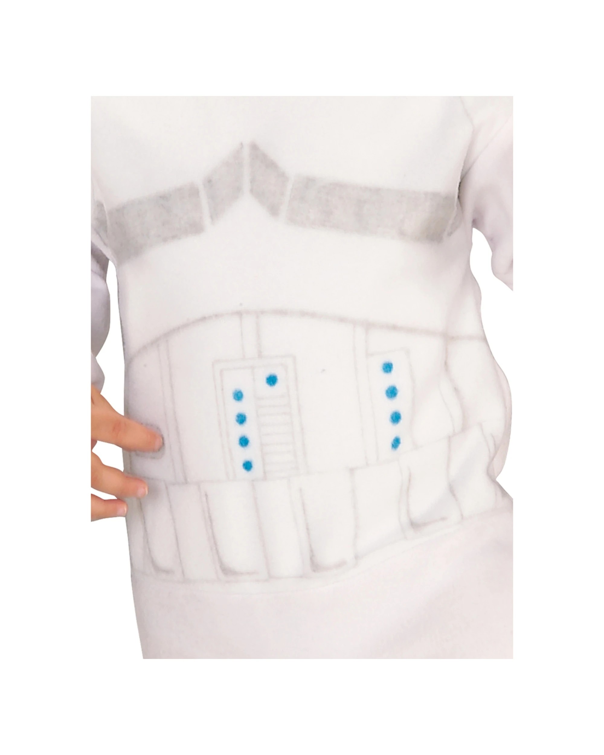 3 Star Wars Stormtrooper Jumpsuit Kids Costume Size Toddler - White, 3 of 3