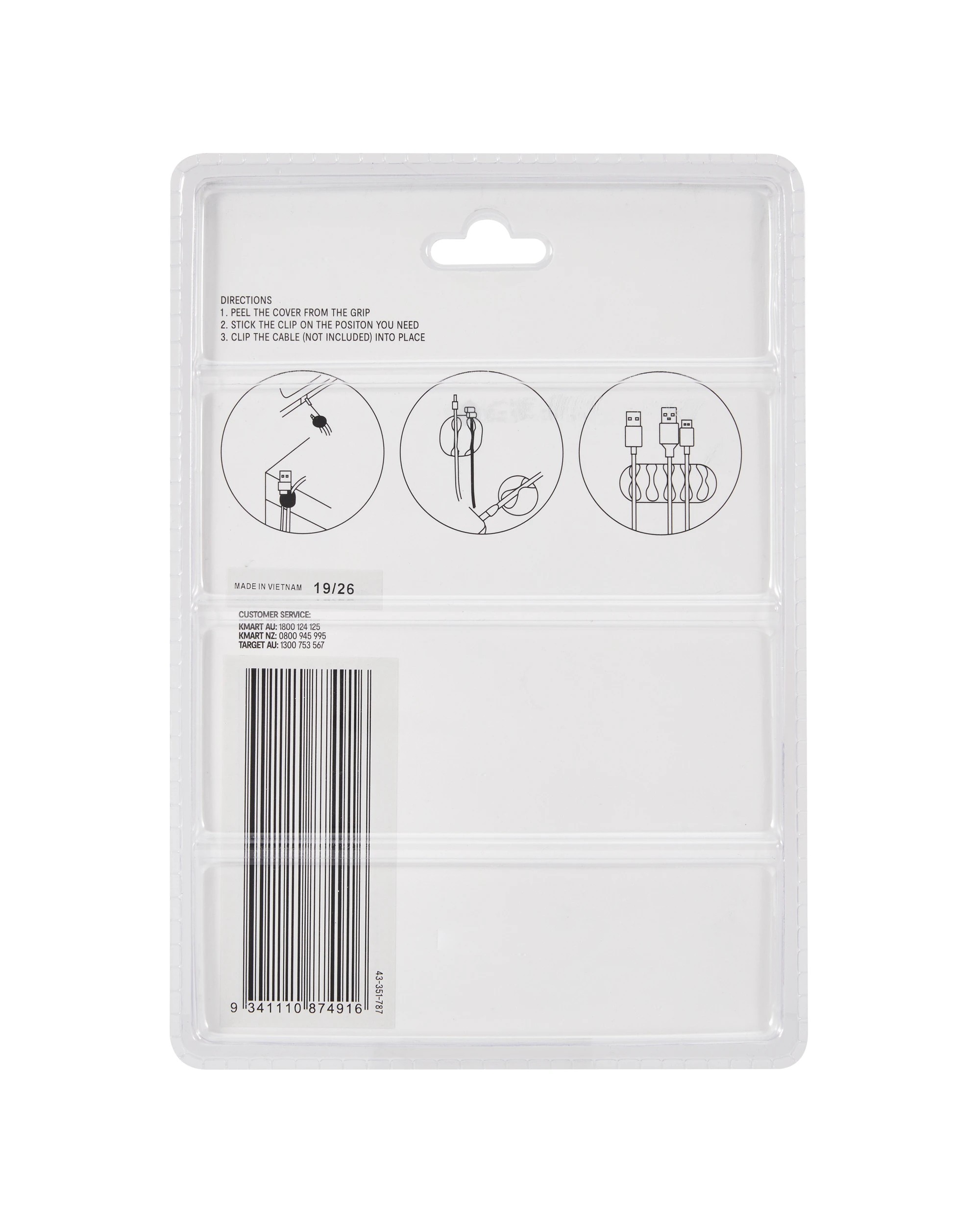 8 16 Pack Cable Tidy - Black, 8 of 8