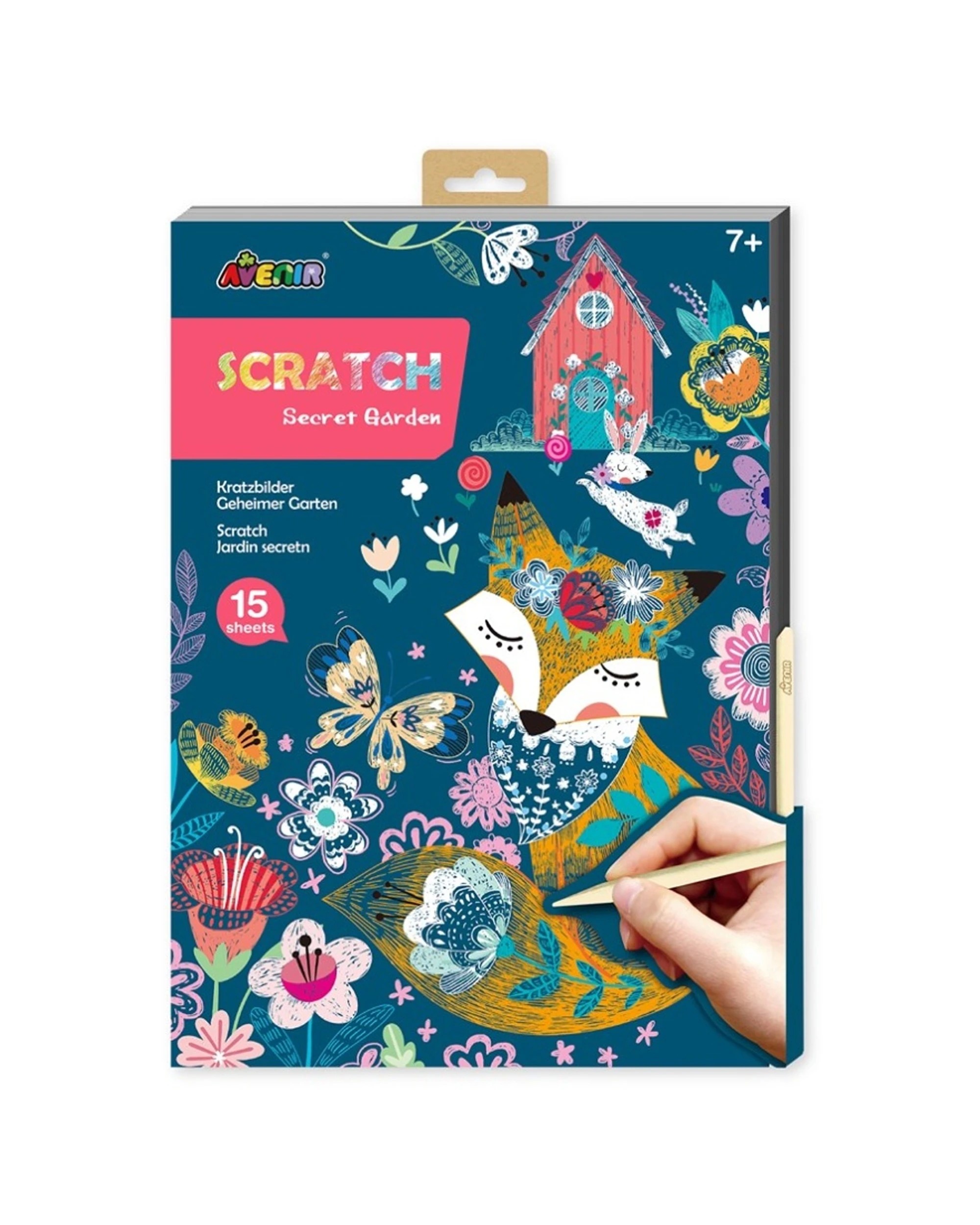 1 Avenir A4 Scratch Book Secret Garden Educational Art Craft Activity Kit - Multi, 1 of 3