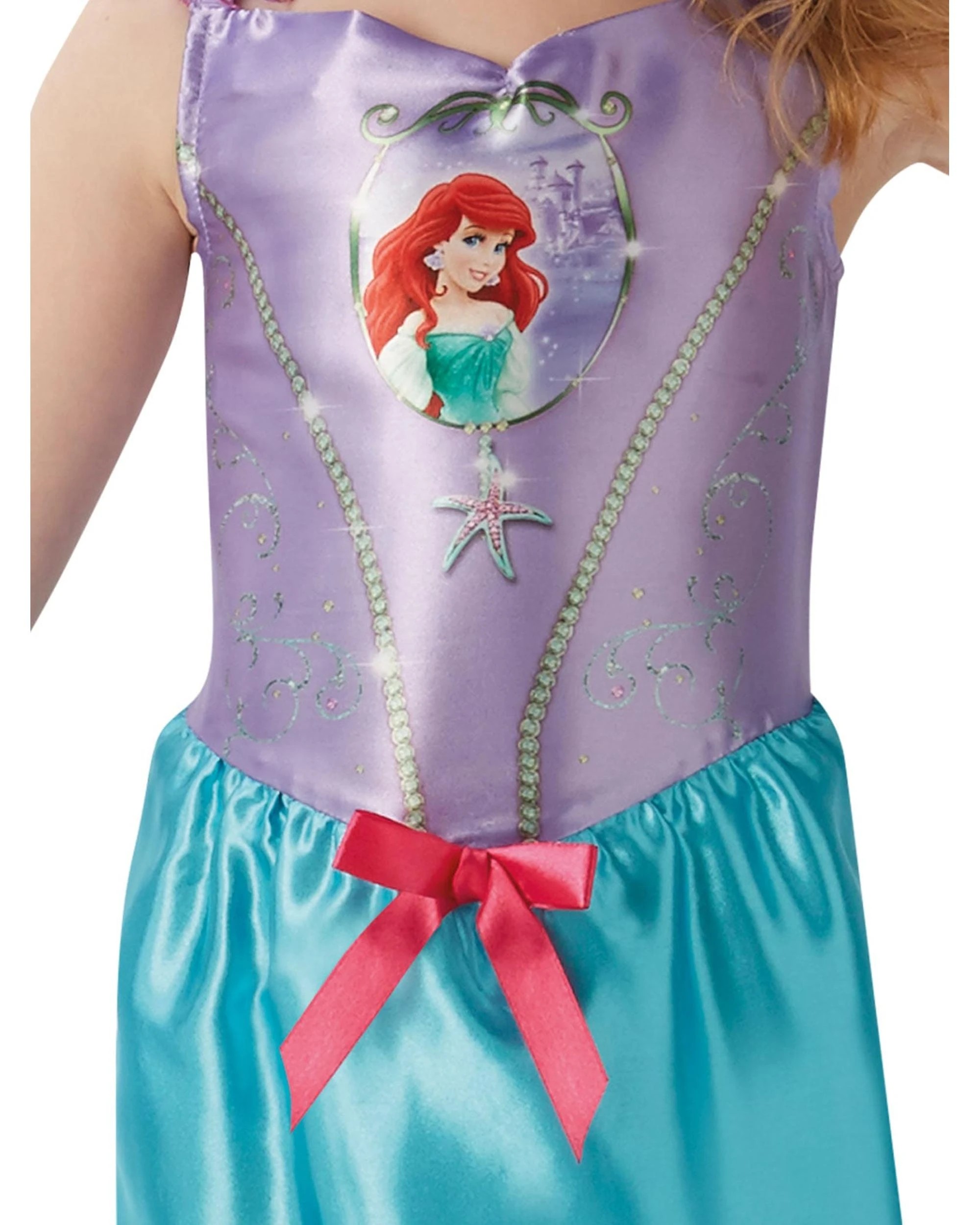 3 Disney Princess Ariel Fairytale Child Costume 6-8 Years, 3 of 5
