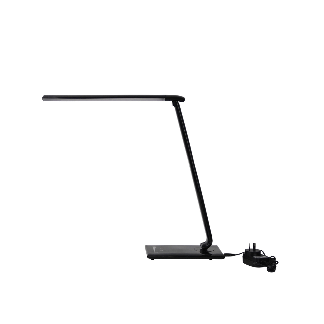5 Oriel Lighting LUKE Touch-Dim LED Desk Lamp with USB Port, 9W, Adjustable Height, Black
 - black, 5 of 5