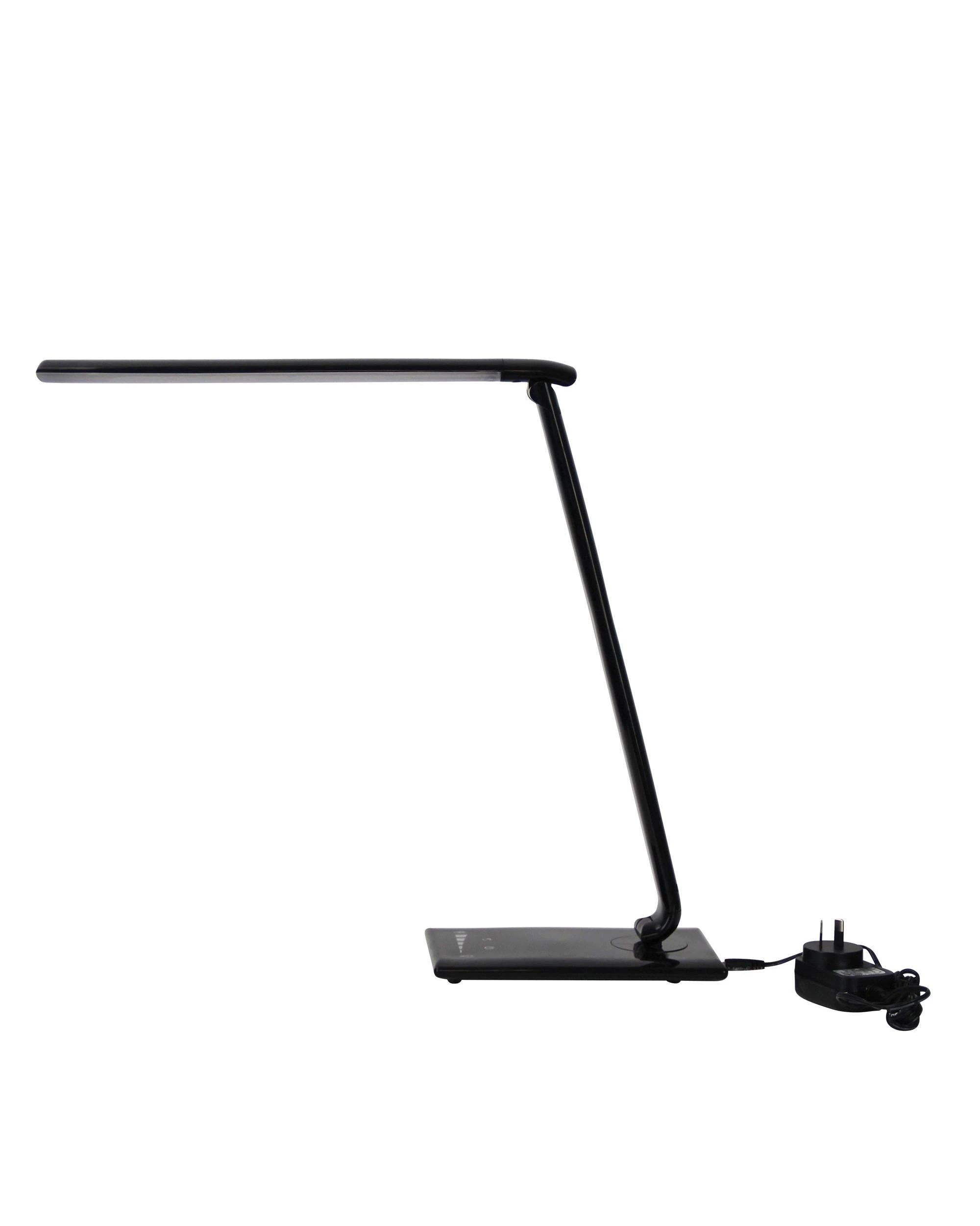 5 Oriel Lighting LUKE Touch-Dim LED Desk Lamp with USB Port, 9W, Adjustable Height, Black
 - black, 5 of 5