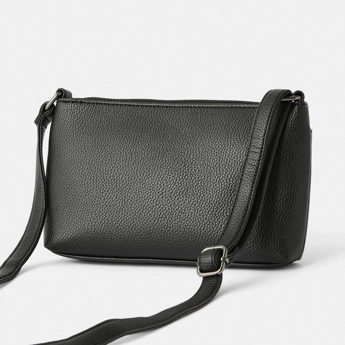 2 Envelope Pocket Crossbody Bag BLACK, 2 of 6