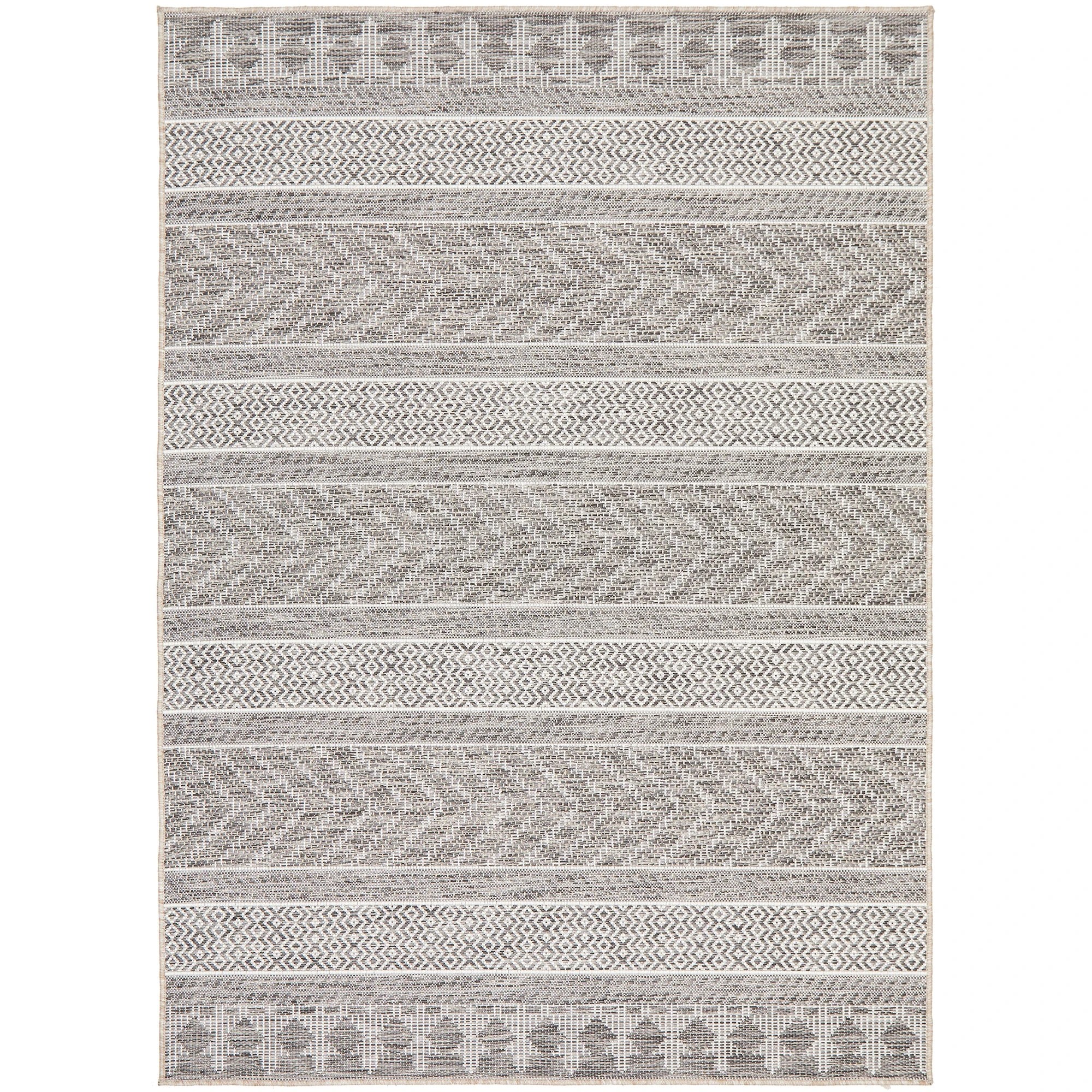 1 Common Ground Rugs Portico 5505 400x300cm - Extra Extra Large Outdoor Rug - Silver, 1 of 9