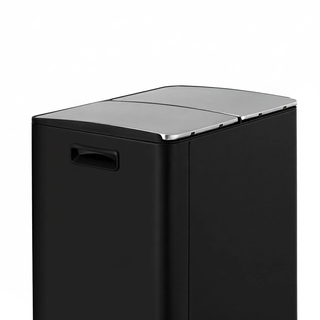 3 Cefito Pedal Bins Rubbish Bin Dual Compartment Waste Recycle Dustbins 60L - Black, 3 of 4