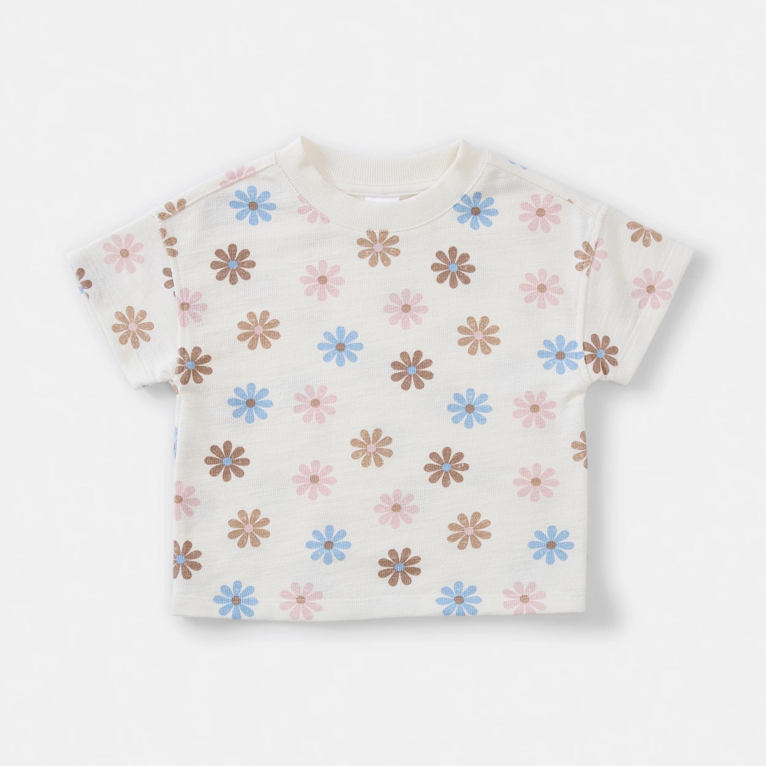 3 Australian Cotton Slub Set Wht Daisy, 3 of 6