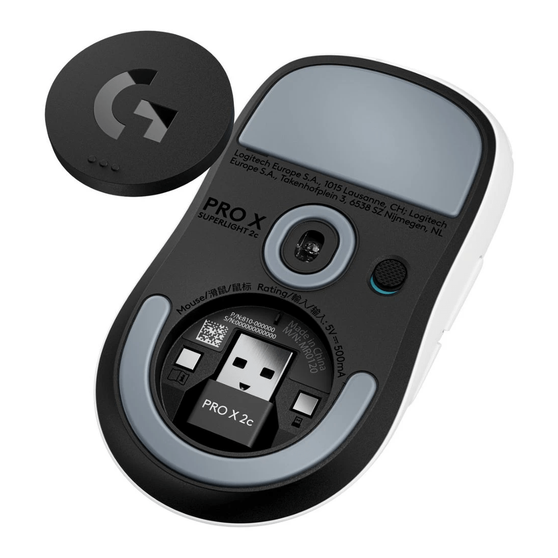 7 Logitech G Pro X SUPERLIGHT 2C Gaming Mouse White, 7 of 8