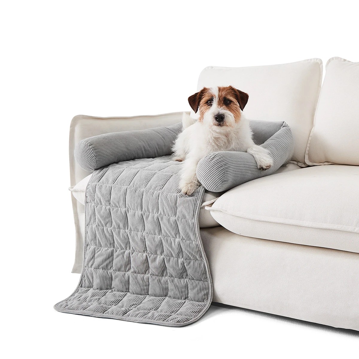 1 Pet Corduroy Couch Topper - Grey, 1 of 10