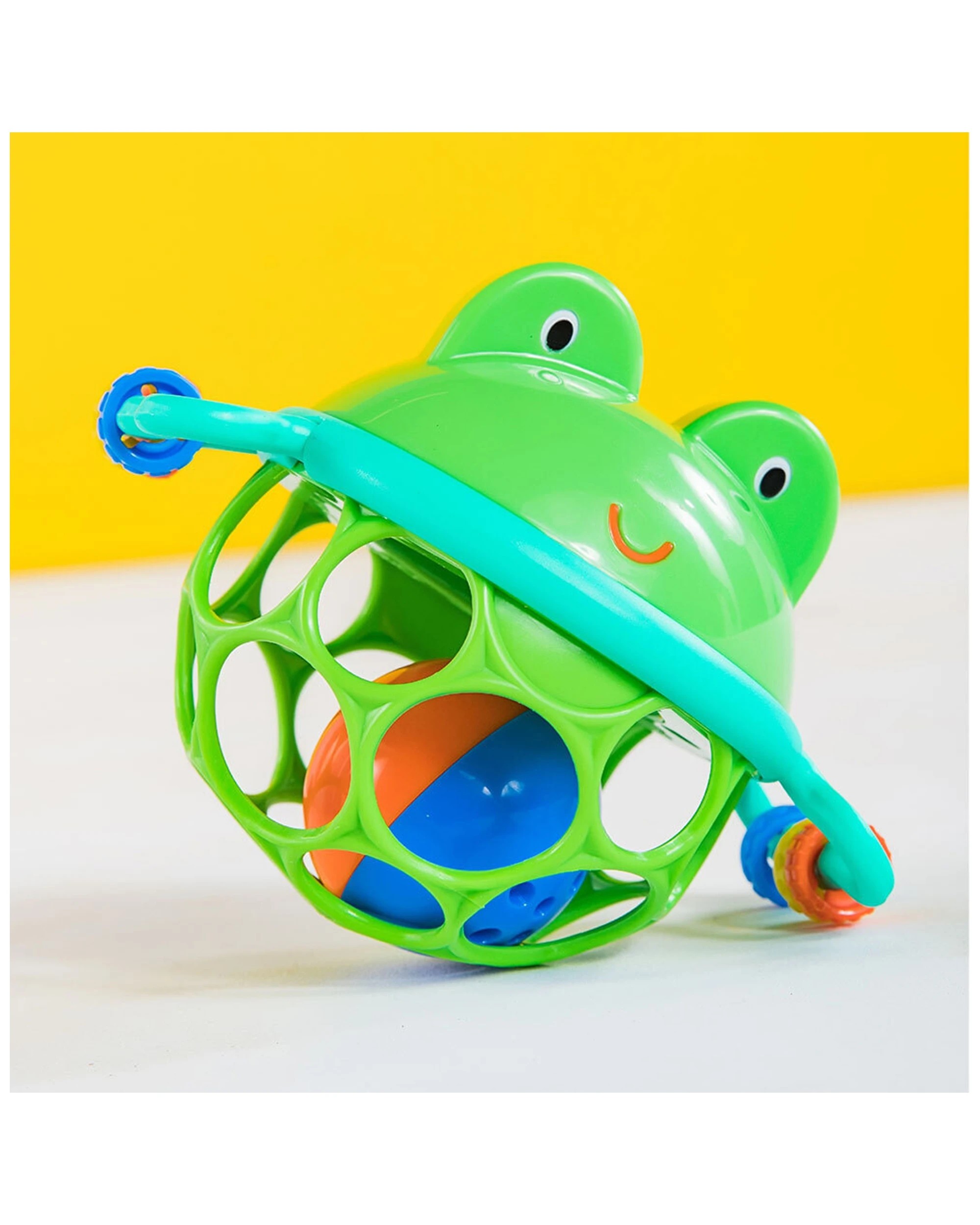 7 Bright Starts Oball Jingle And Shake Pal Frog 2 Pack Baby Rattle 0m Plus - Multi, 7 of 7