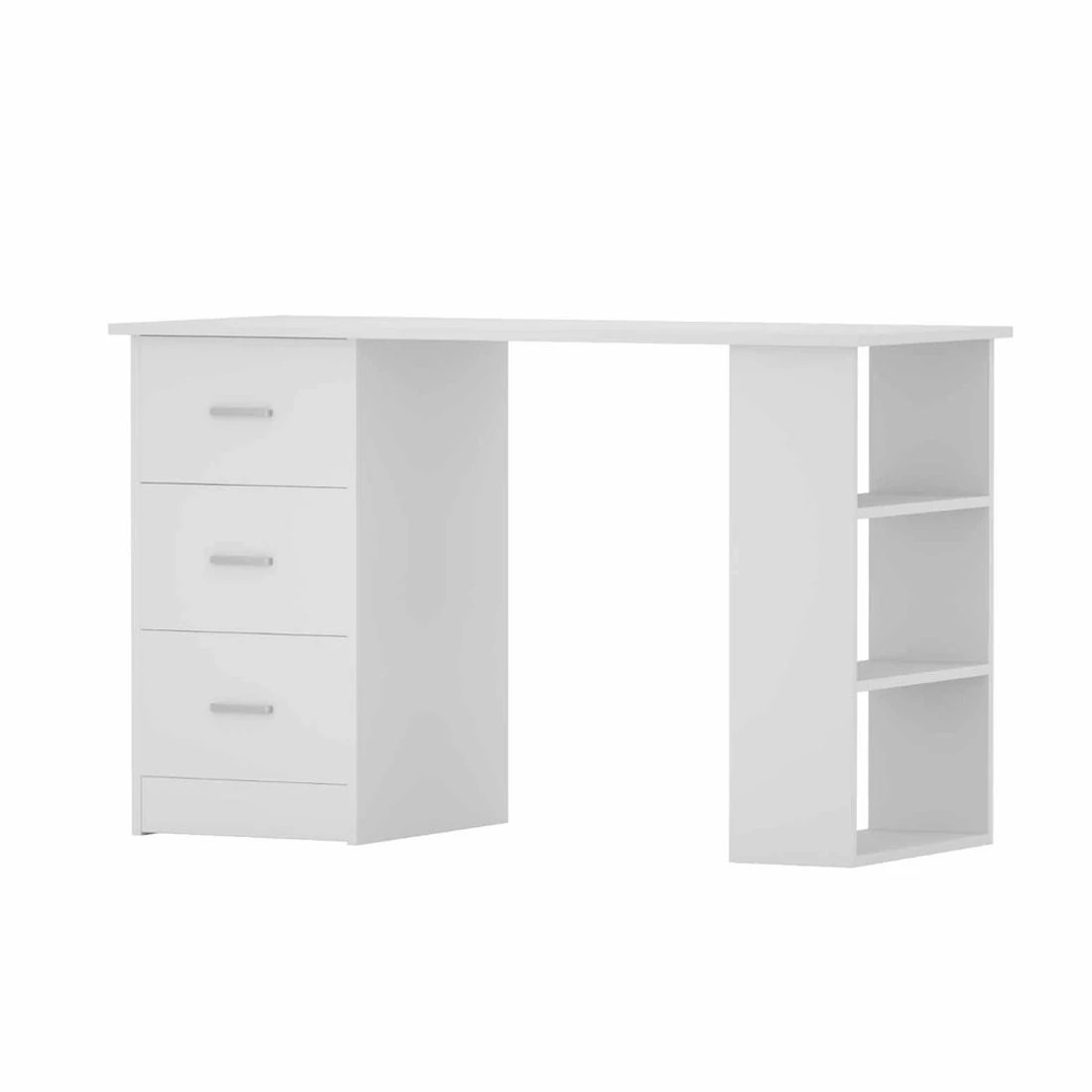 1 Artiss Computer Desk Drawer Shelf Cabinet 120CM - White, 1 of 7