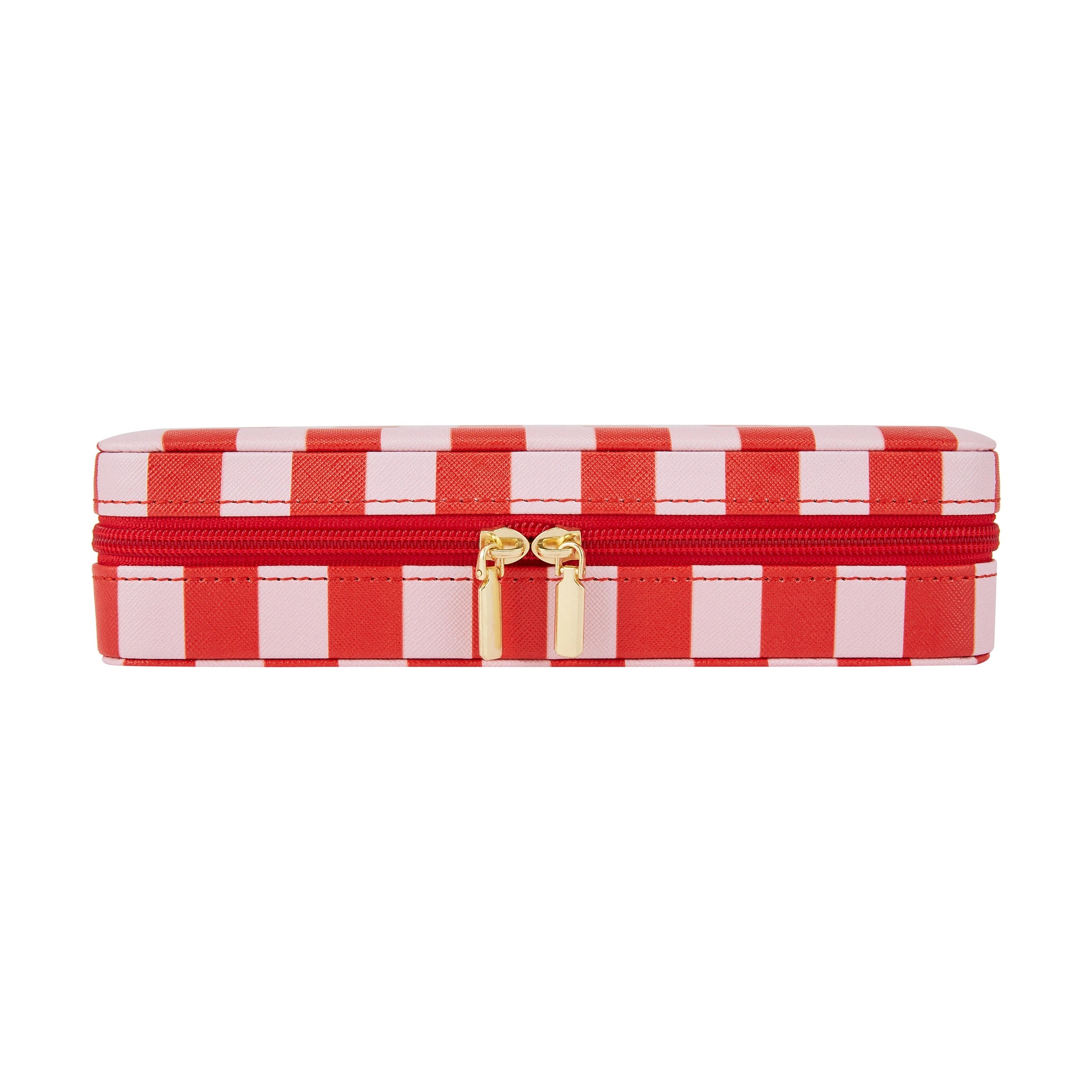 1 Red Stripe Jewellery Case, 1 of 7