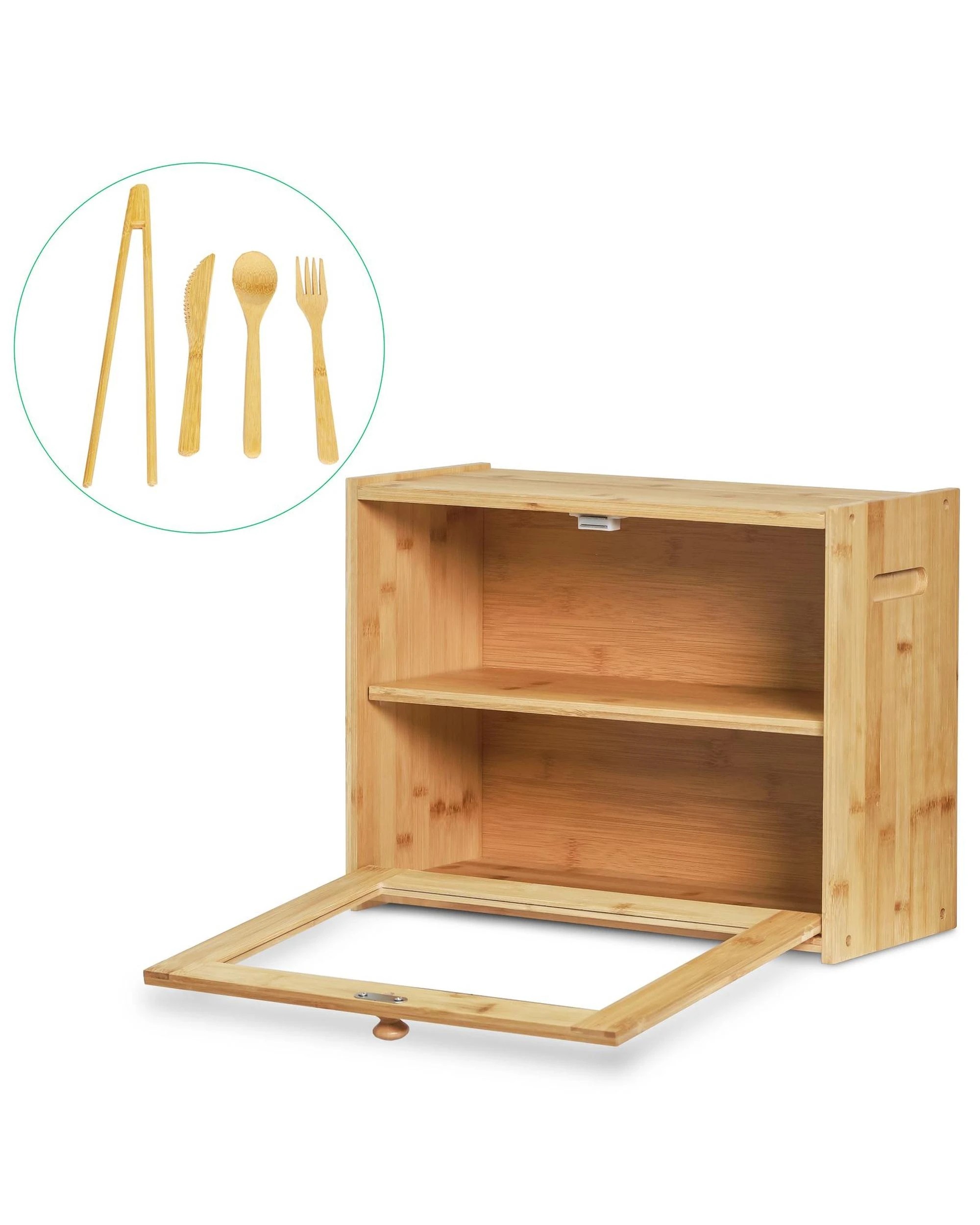 3 Bamboo Bread Box, 3 of 10