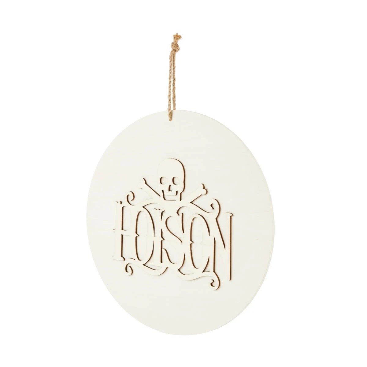 2 Halloween Craft Wood Blank - Poison Sign, 2 of 3