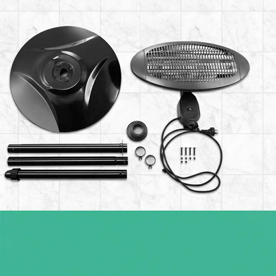 6 Devanti Electric Patio Heater - Black, 6 of 8