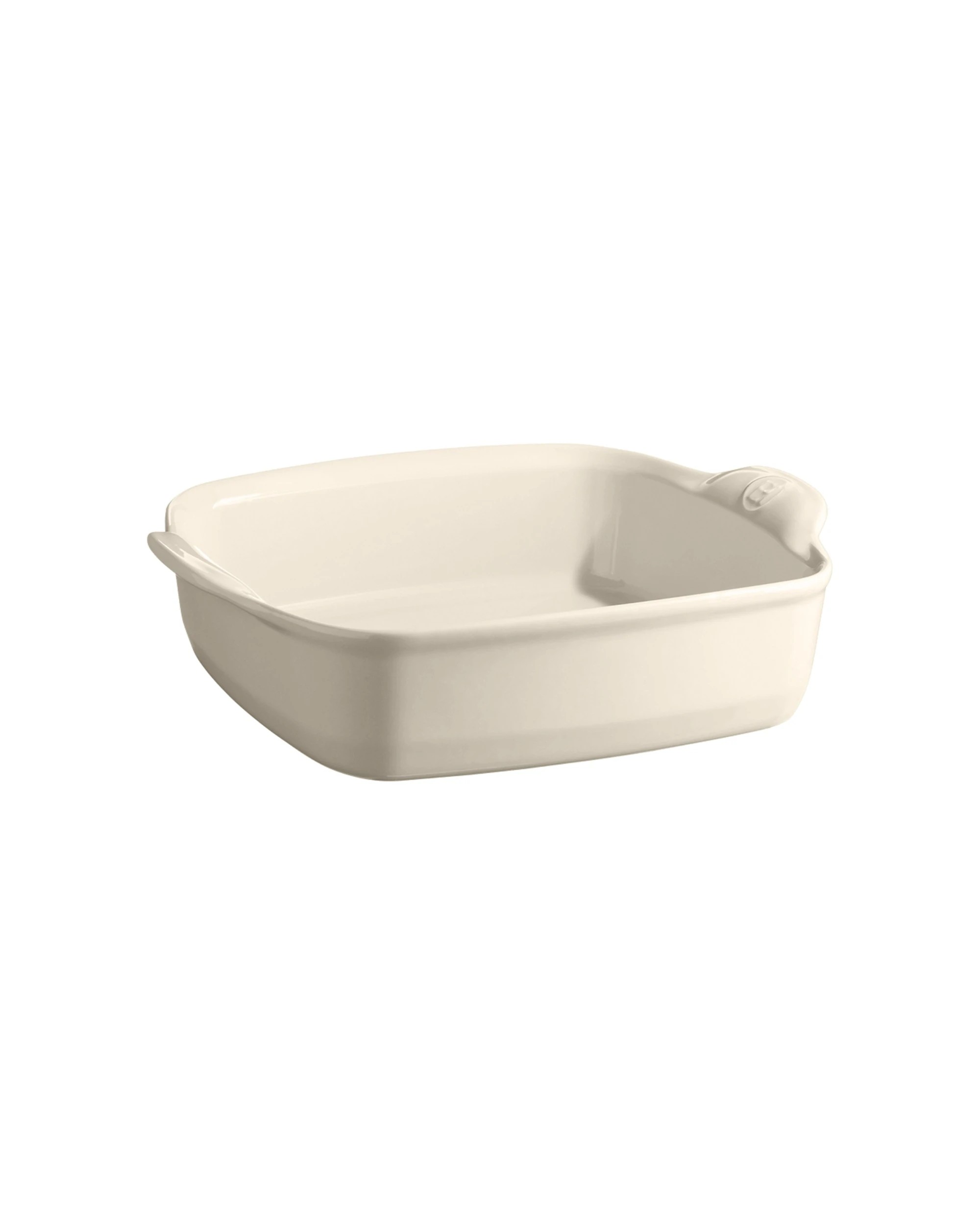 1 Emile Henry Ceramic Kitchen Baking Oven Dish Square 22cm Clay - White, 1 of 5