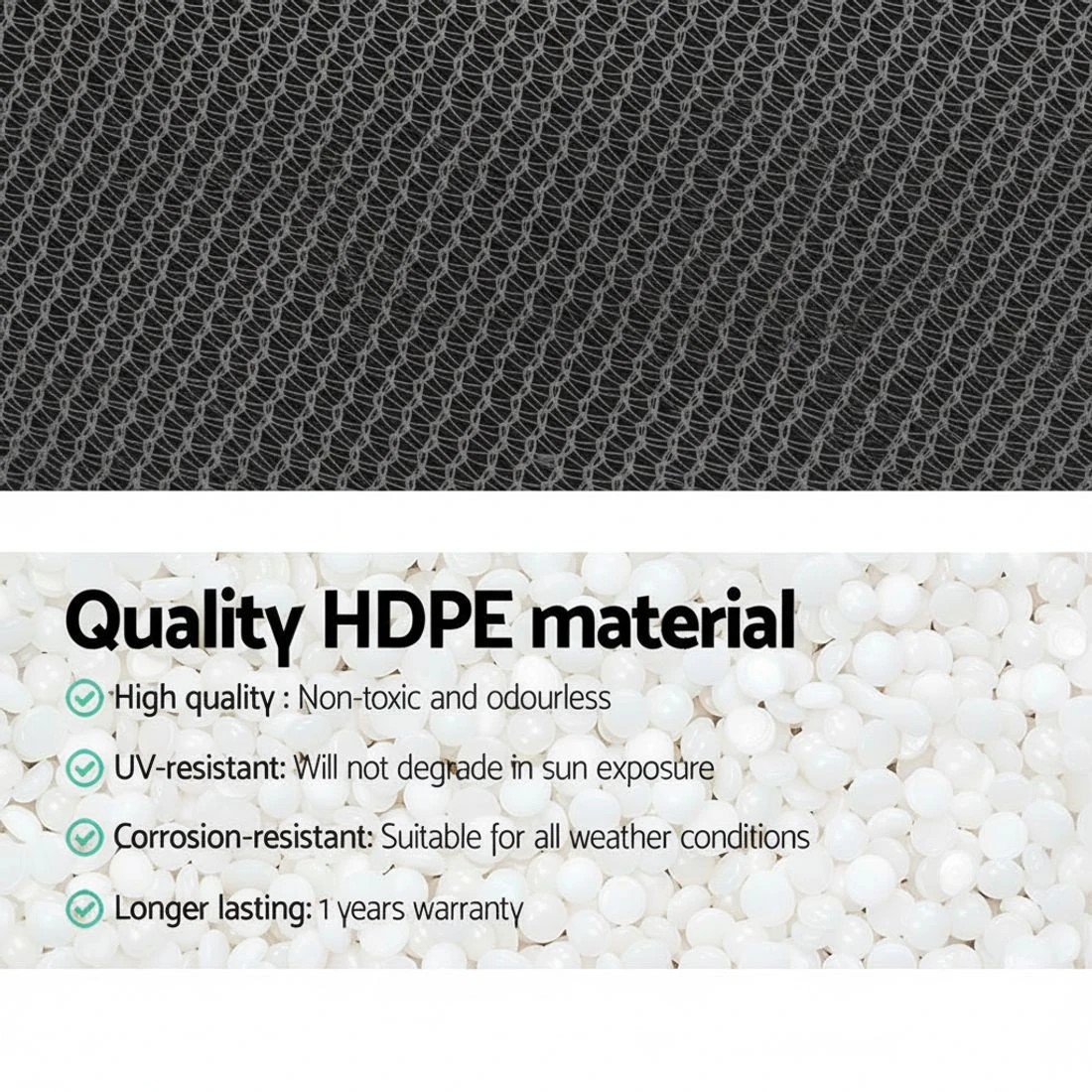 3 Instahut 50% Shade Cloth 1.83x30m Shadecloth Wide Heavy Duty - White, 3 of 5