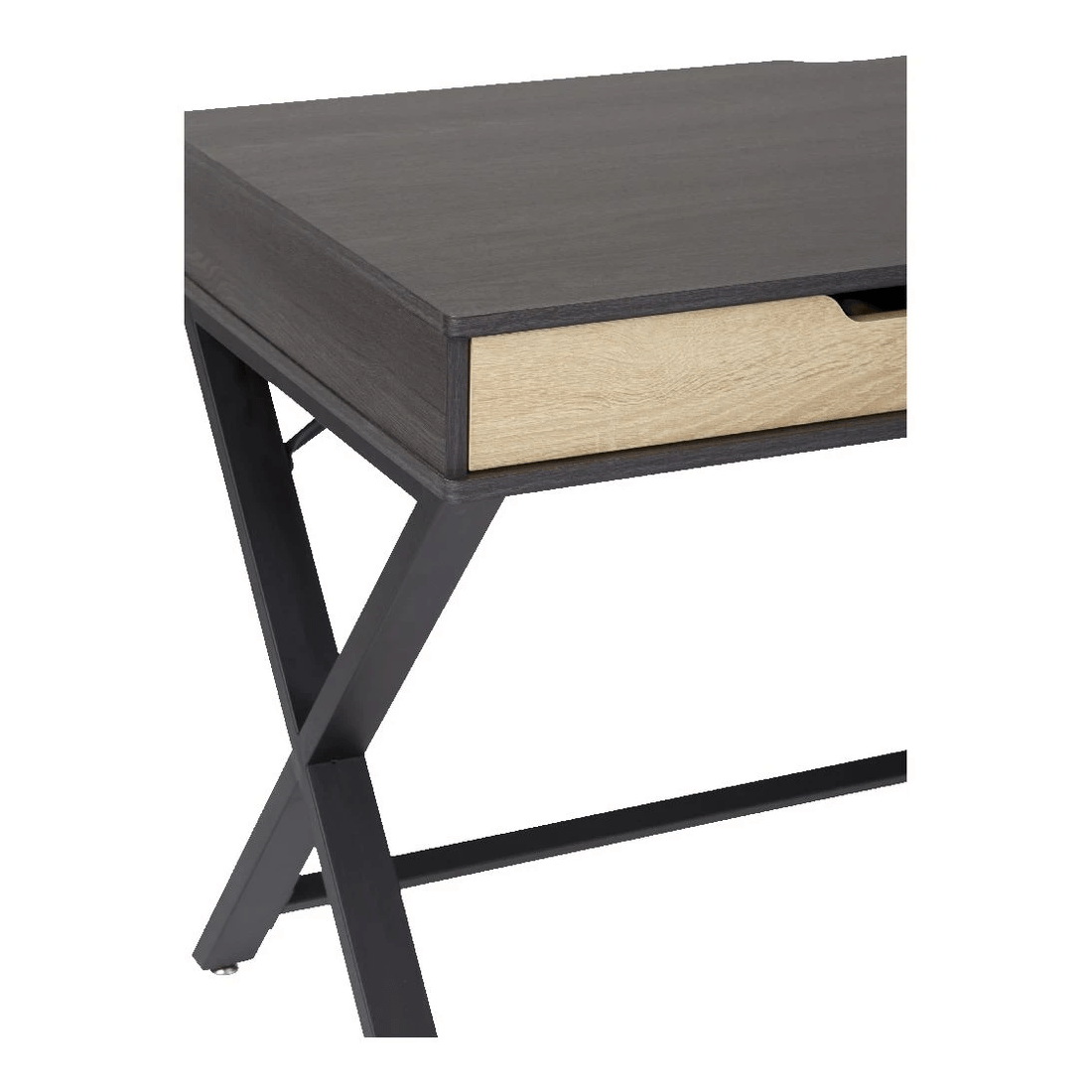 7 Otto Lindenberg Woodgrain Desk 1400mm Black, 7 of 10