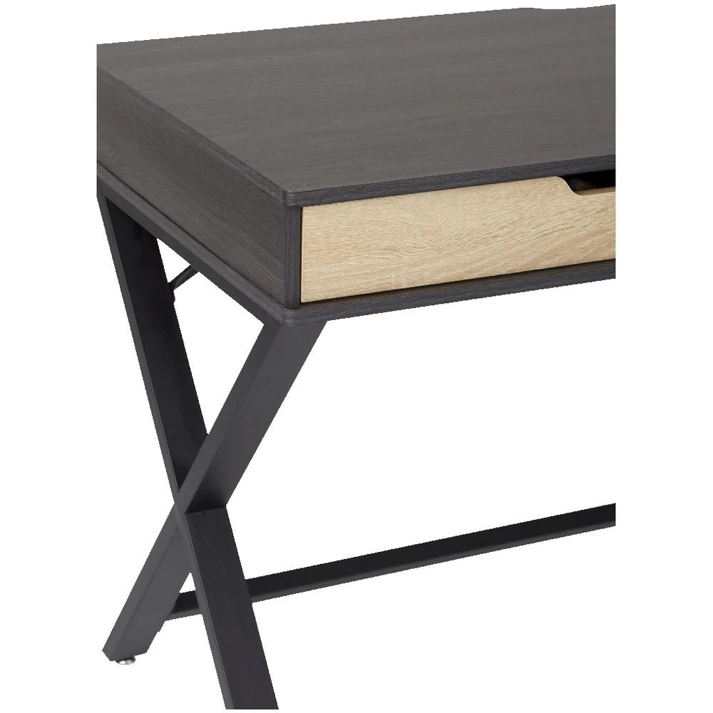 7 Otto Lindenberg Woodgrain Desk 1400mm Black Desks, Tables and Workstations, 7 of 10