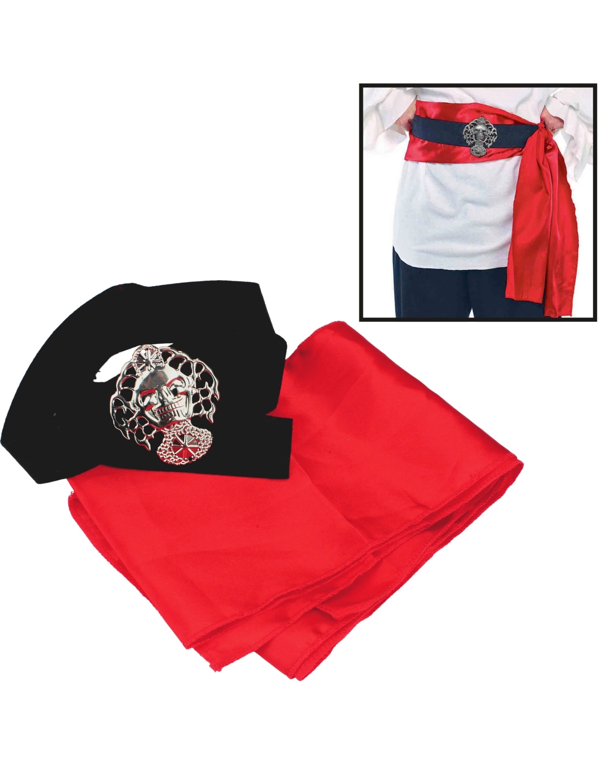 1 Partyrama Adult Pirate Belt & Sash Set, 1 of 1