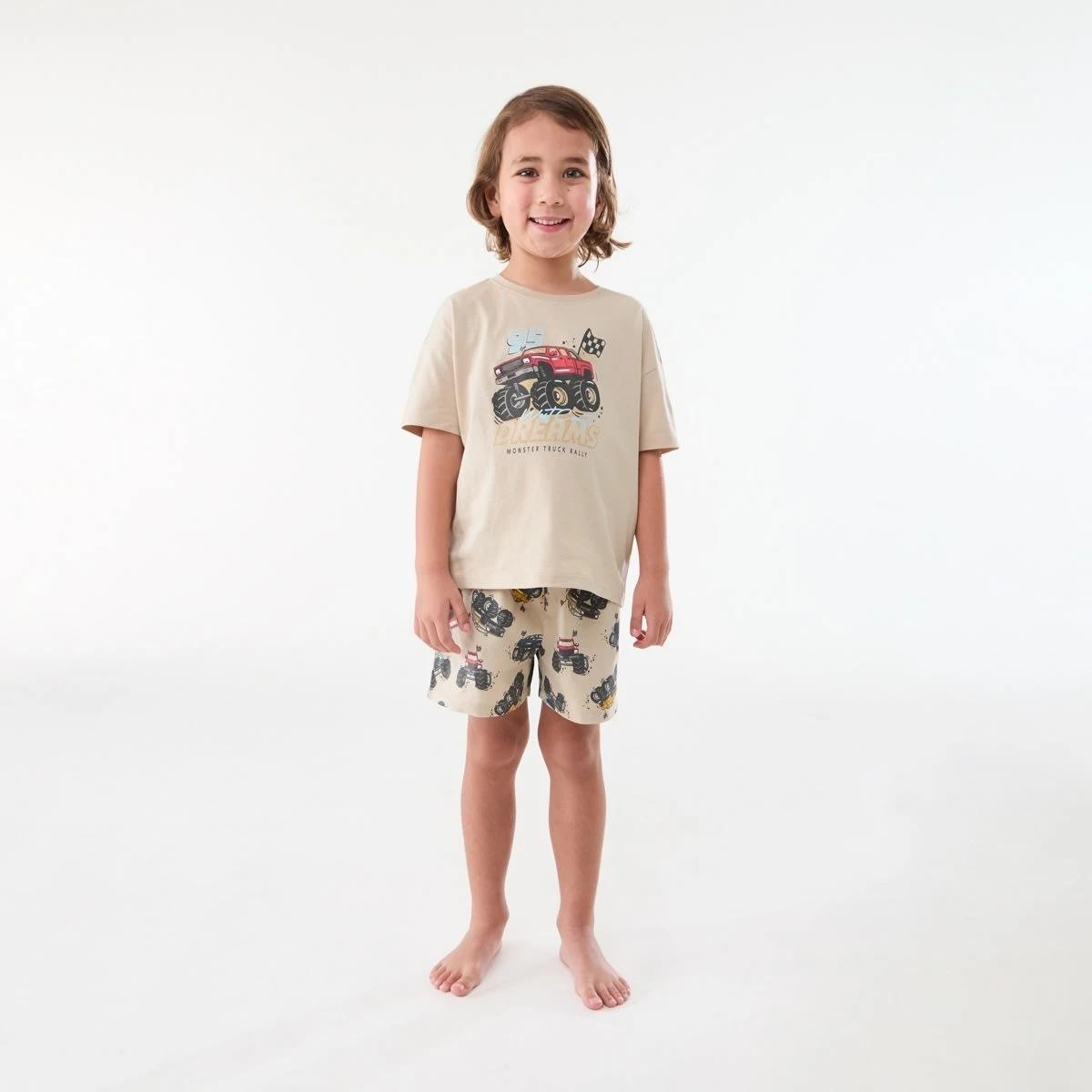 1 Short Sleeve Jersey Pyjama Set MONSTER RACING, 1 of 7