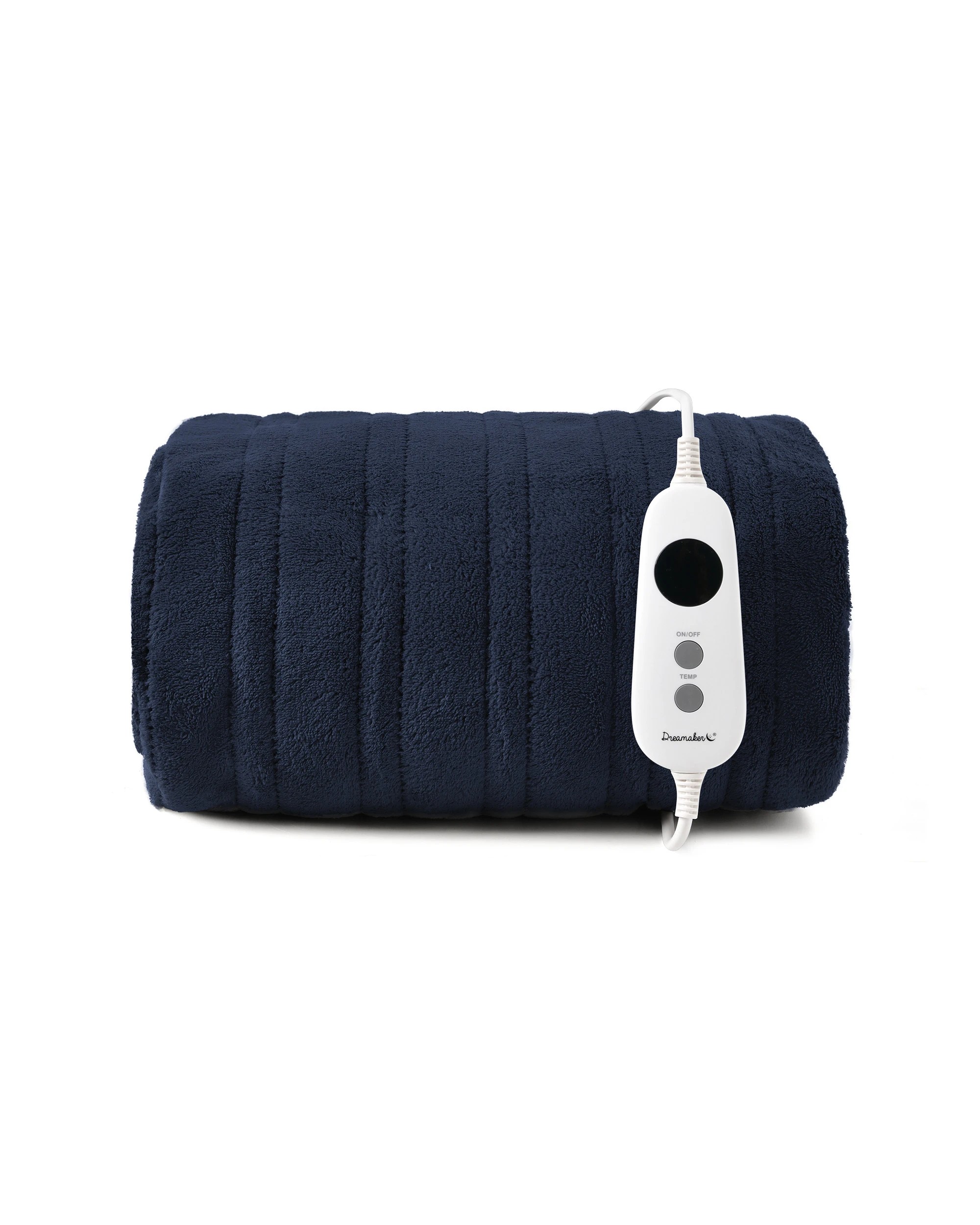 2 Dreamaker Kingston Coral Fleece Electric Heated Throw Blanket 130x160cm - Midnight Blue, 2 of 7