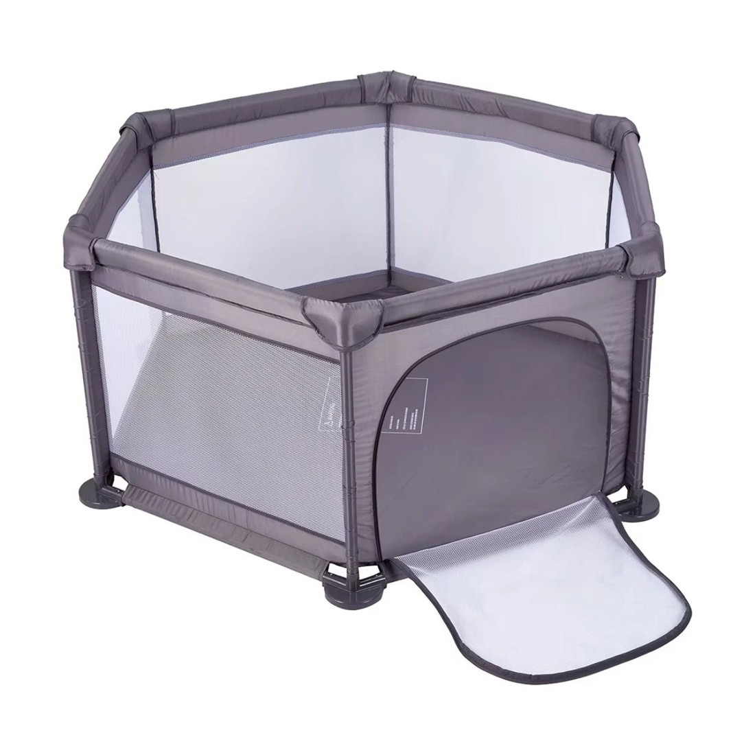 1 Babystudio 6 Sided Playpen With Base
 - Grey, 1 of 1