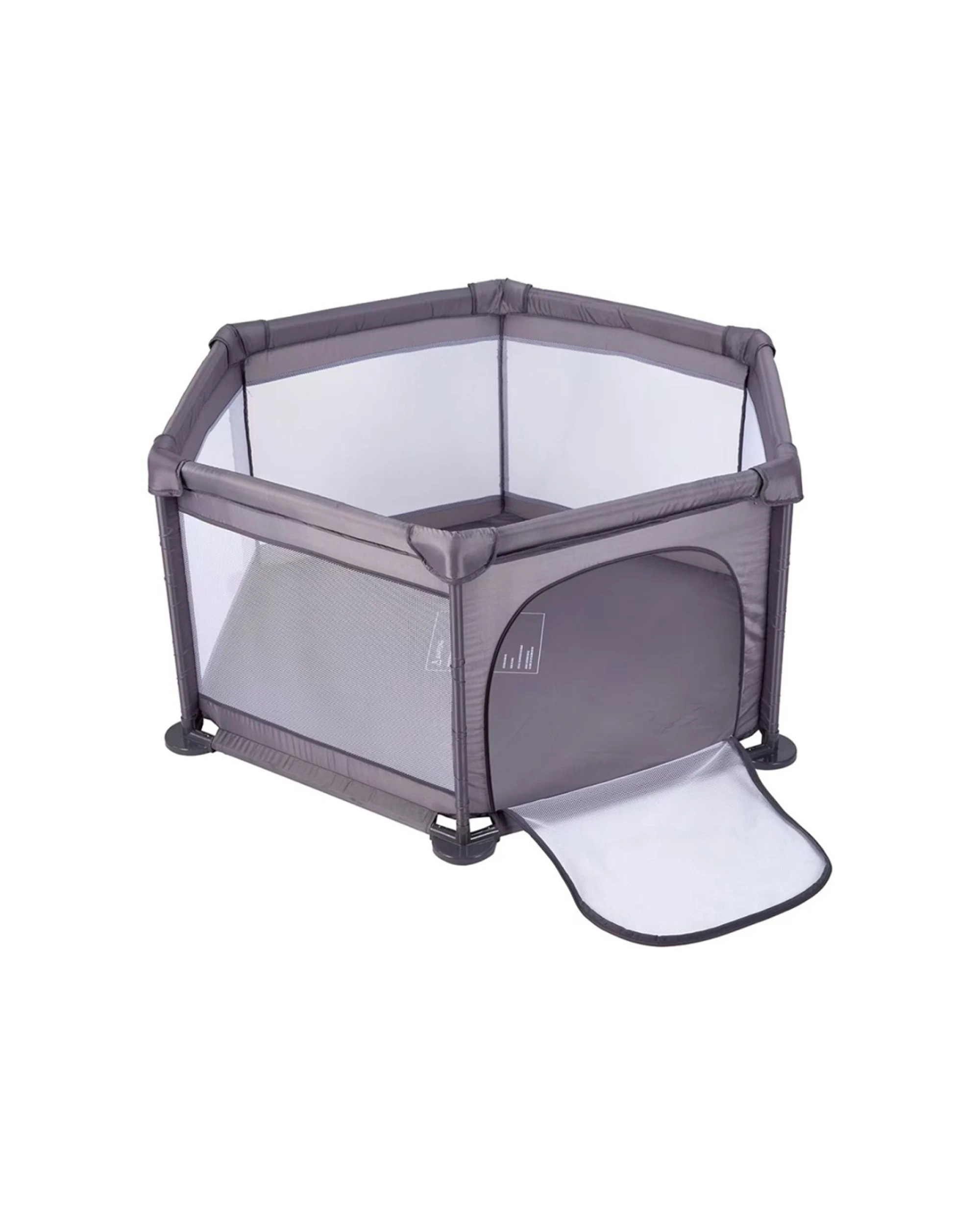 1 Babystudio 6 Sided Toy Baby Infant Newborn Playpen 64x120cm Base - Grey, 1 of 7