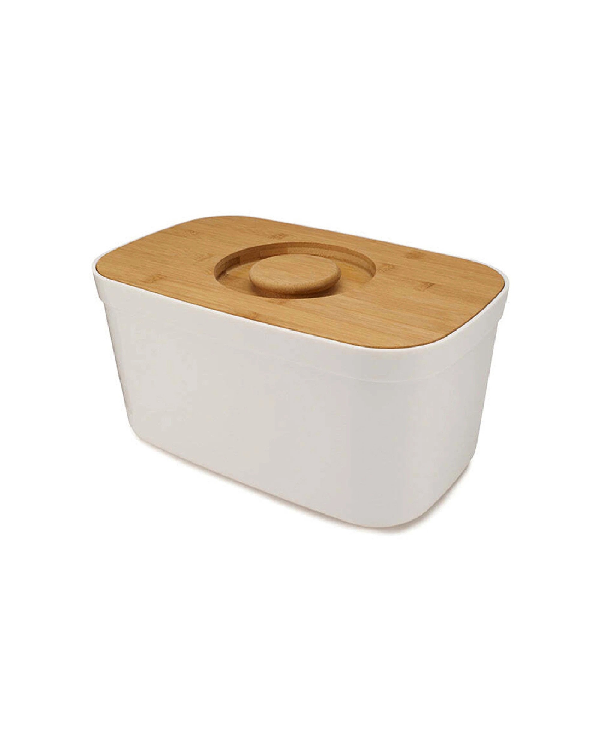 1 Joseph & Joseph 37cm Bread Bin Storage Container W/ Cutting Board Lid White
 - White, 1 of 3