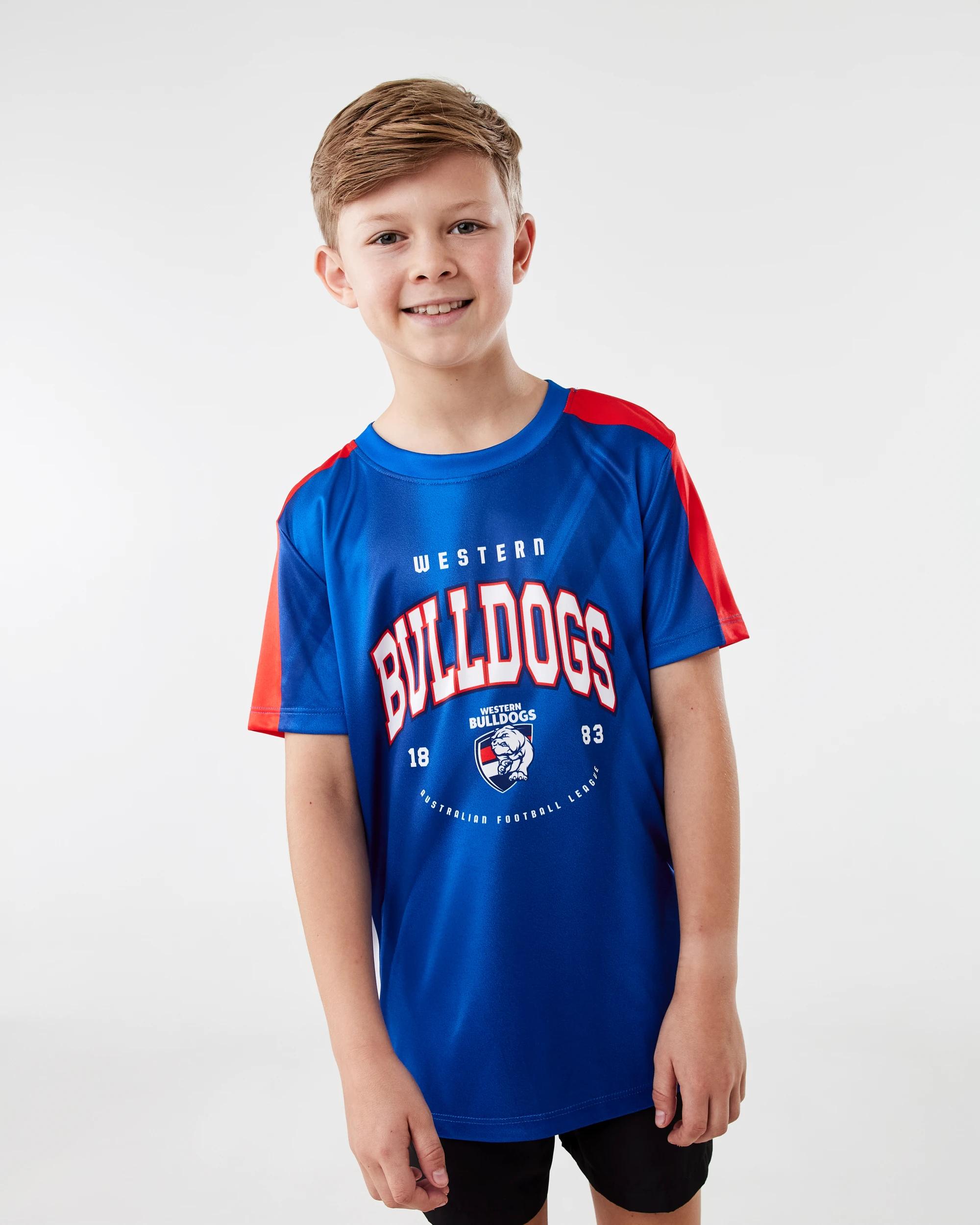 1 Official AFL Youth Training T-shirt Bulldogs, 1 of 8